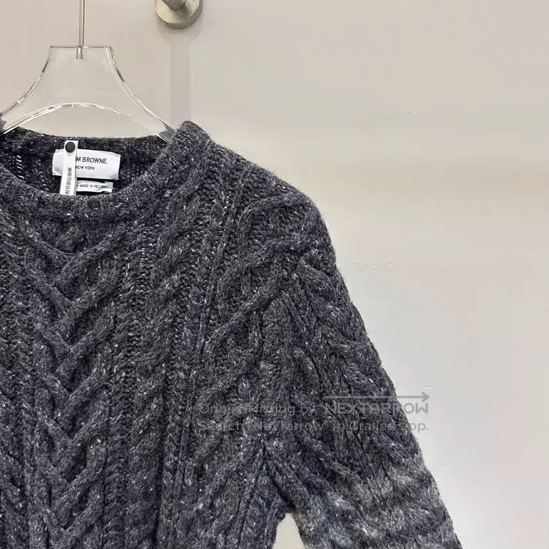 Thom Browne Thom Browne Heather Grey Classic Logo Wool Sweater Size US M / EU 48-50 / 2 - 4 Thumbnail