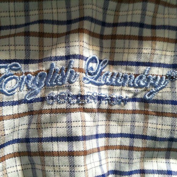 English Laundry ENGLISH LAUNDRY MENS COTTON CASUAL SHIRT SIZE: 17.5/32-33 Size US XL / EU 56 / 4 - 7 Thumbnail