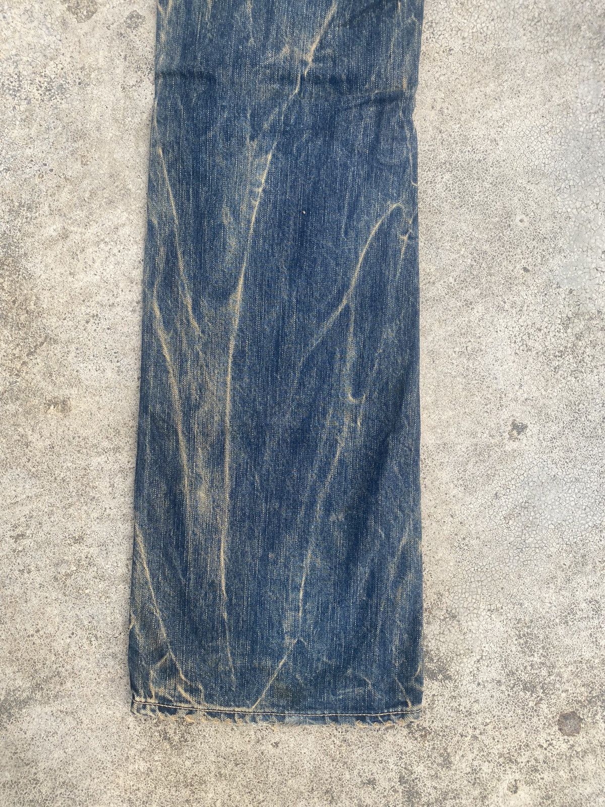 Japanese Brand Flare Jeans Blue Way Clawmark Bootcut Size US 33 - 16 Thumbnail