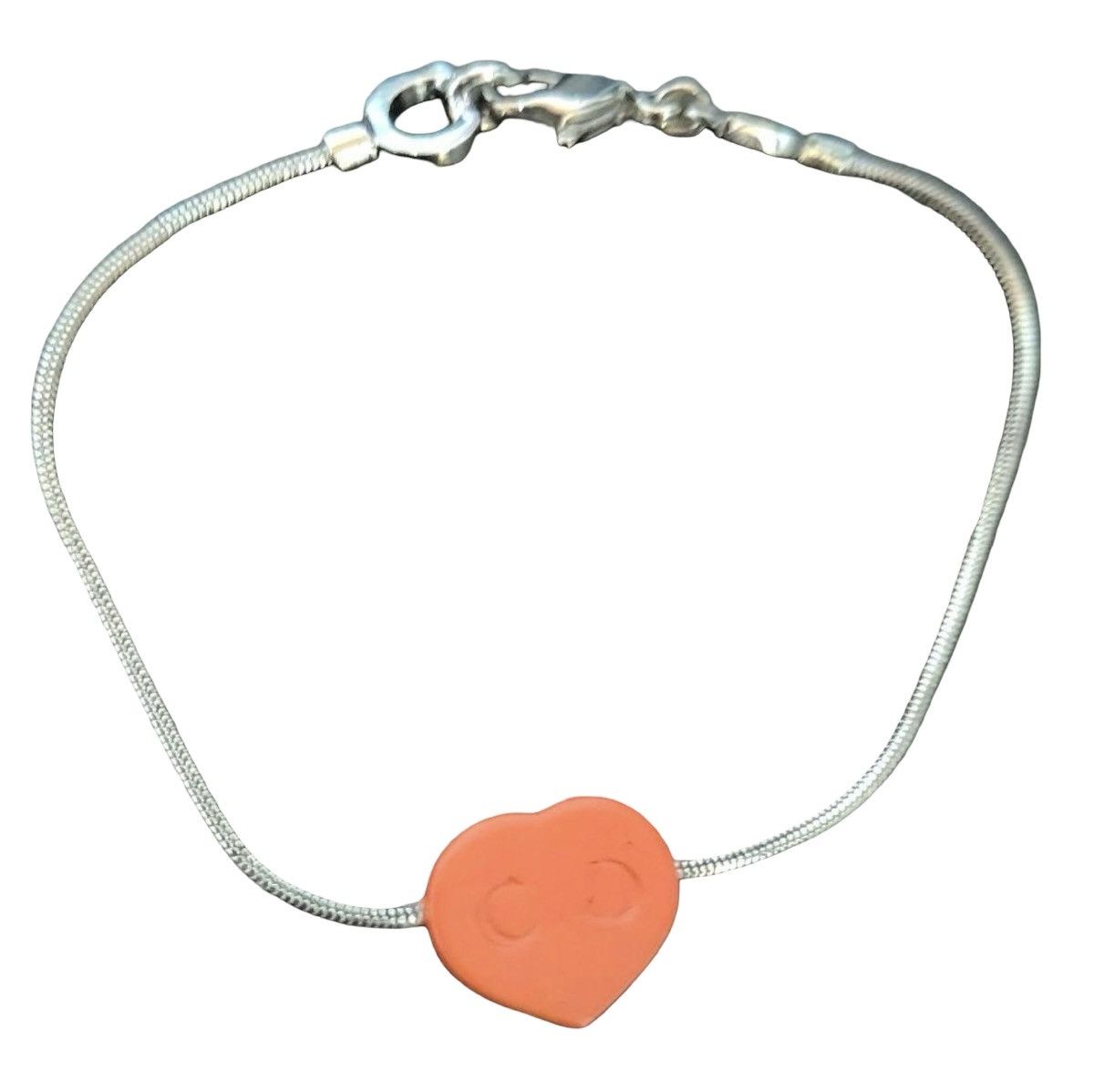Dior Christian Dior Archival Orange Heart CD Logo Bracelet Size ONE SIZE - 3 Thumbnail