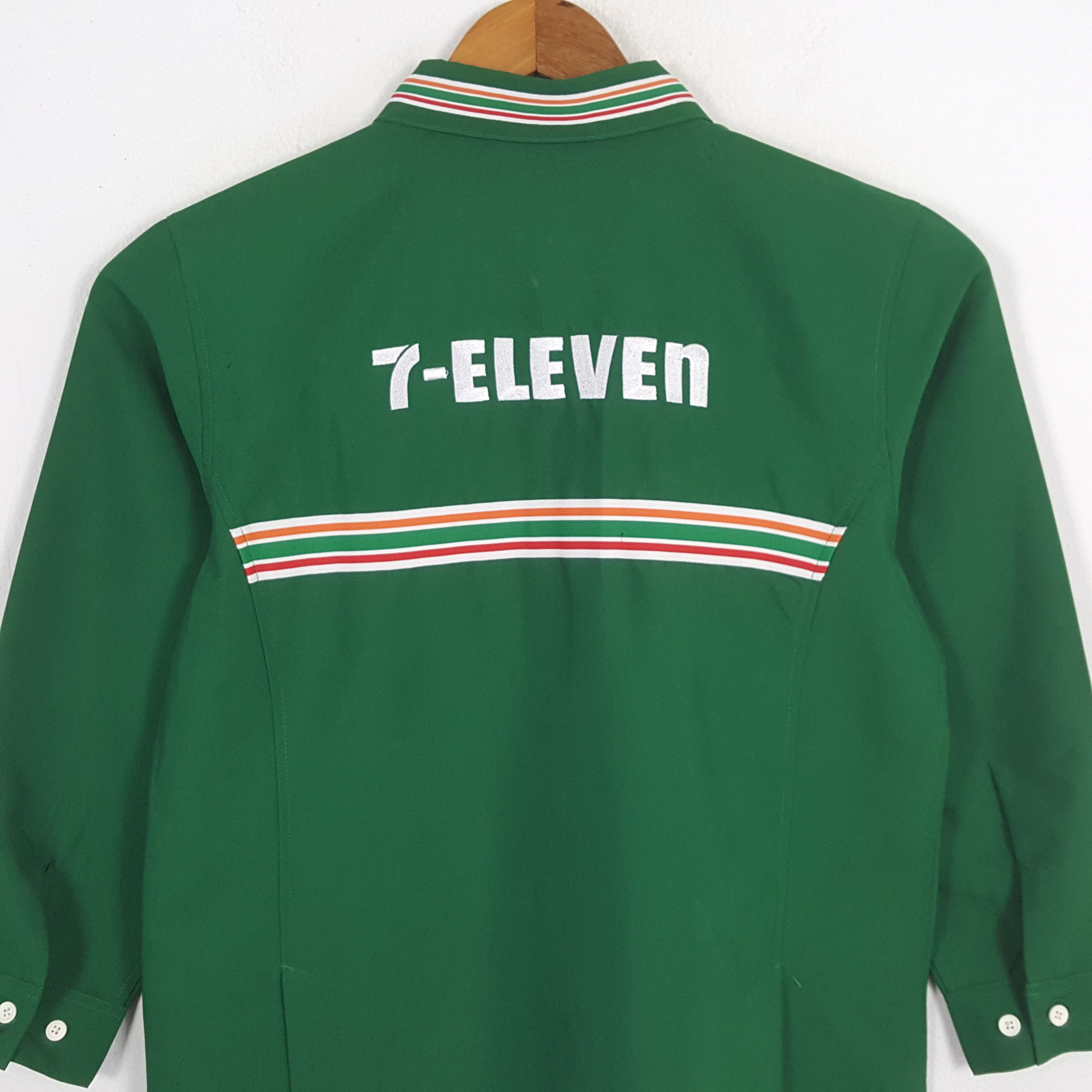Japanese Brand × Vintage Vintage 7-ELEVEn Japanese Workers Uniform Shirt Jacket Size US M / EU 48-50 / 2 - 2 Thumbnail