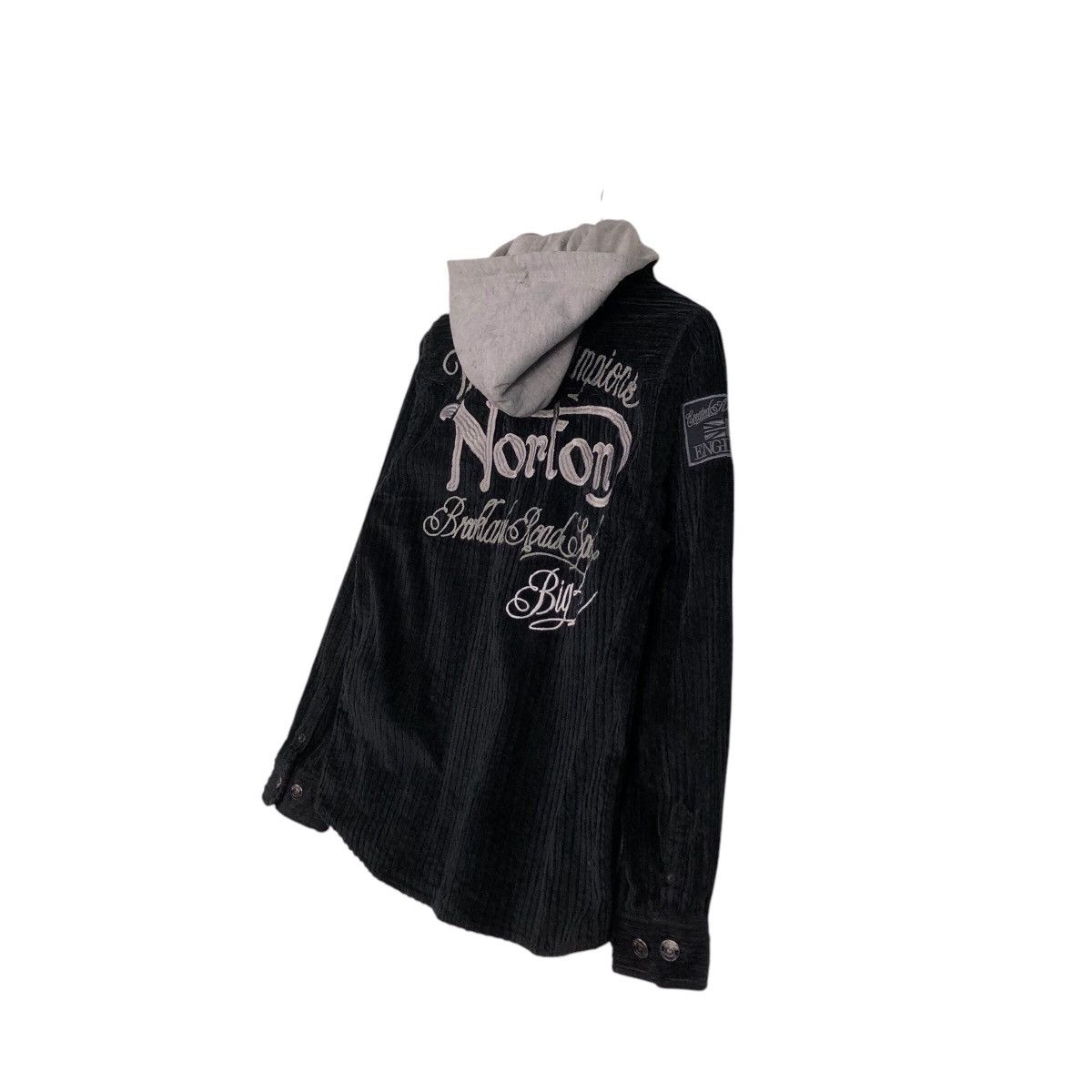 Japanese Brand × Norton 📌Biker Jacket Rich Black Norton Embroidered Big Logo Size US M / EU 48-50 / 2 - 11 Thumbnail