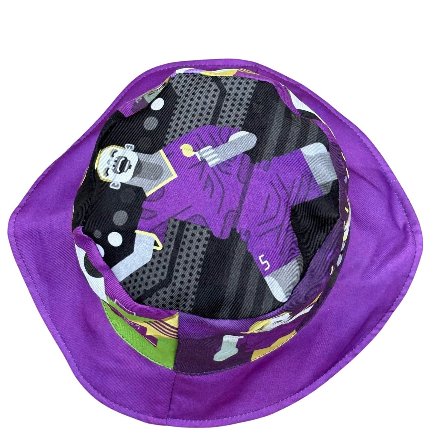 Other Purple Soccer Bucket Hat Size ONE SIZE - 4 Thumbnail