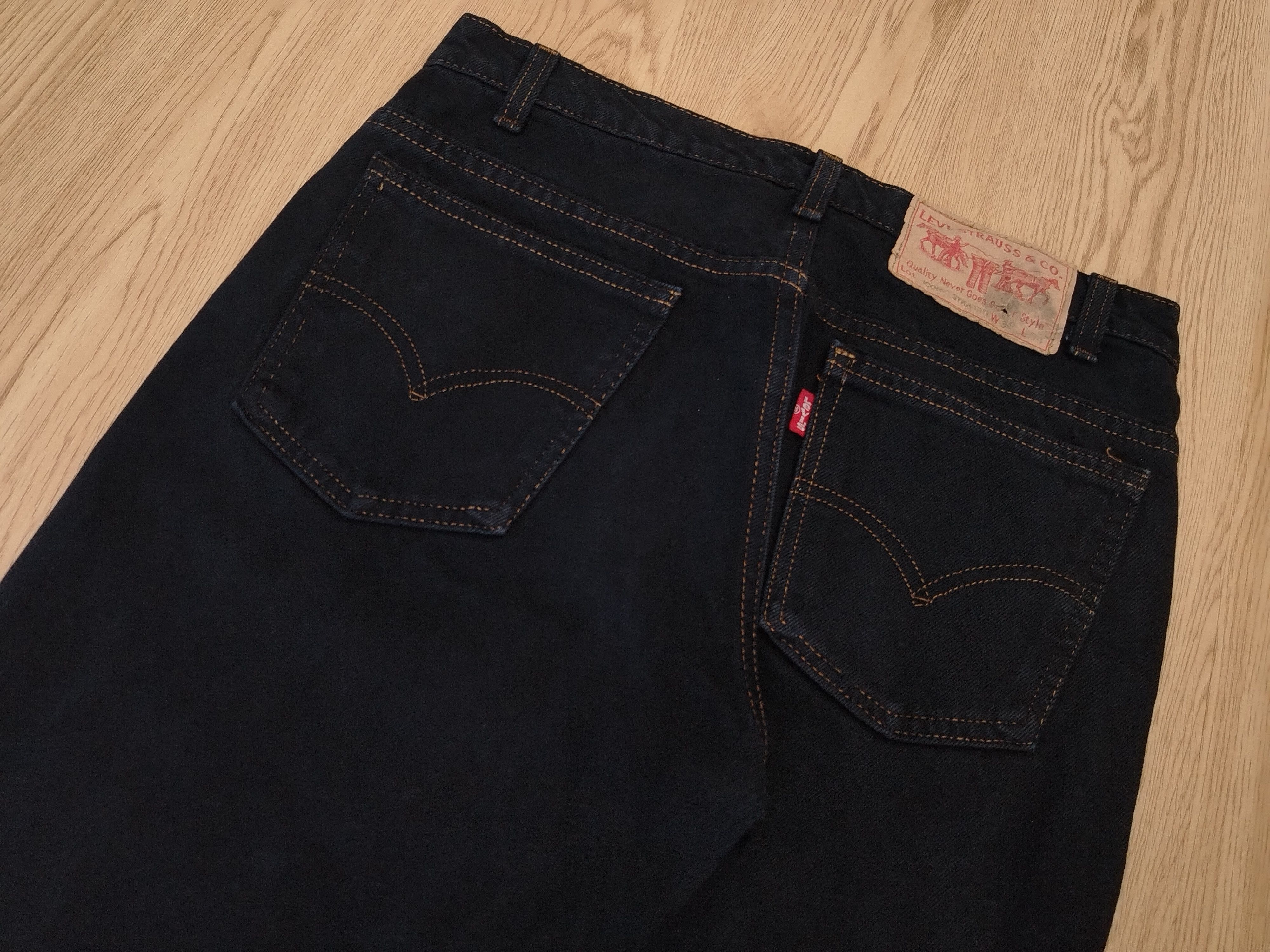 Levi's Levis 517 Jeans Bootcut Super Black USA Size US 31 - 15 Thumbnail