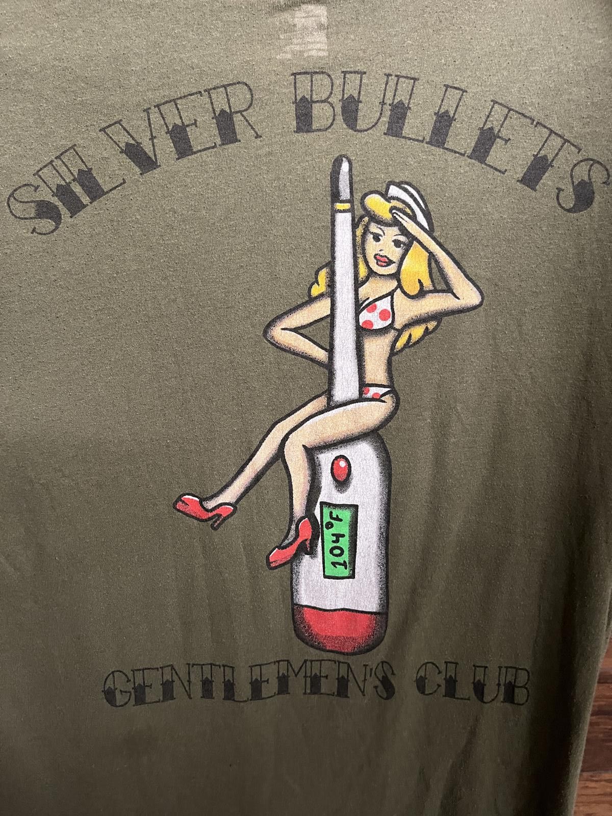 Soffe Silver Bullets Gentlemen's Club T-shirt Military Tattoo - L Size US L / EU 52-54 / 3 - 6 Thumbnail