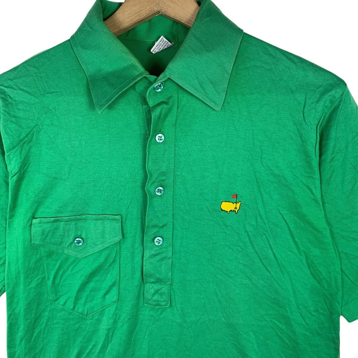 Vintage Vintage 80’ GOLF MASTER OPEN Champion Polo Green Tee Shirt Size US S / EU 44-46 / 1 - 4 Thumbnail