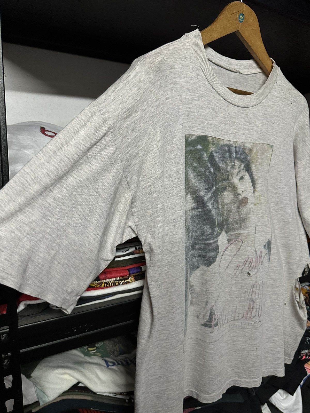 Band Tees Thrashed Vintage 90s Salena Boxy Distressed Rap Tee Size US L / EU 52-54 / 3 - 7 Thumbnail