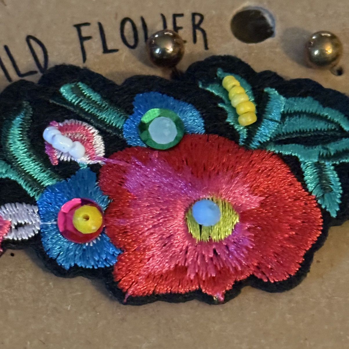 Other You and I Wild Flower embroidered choker necklace Size ONE SIZE - 3 Thumbnail