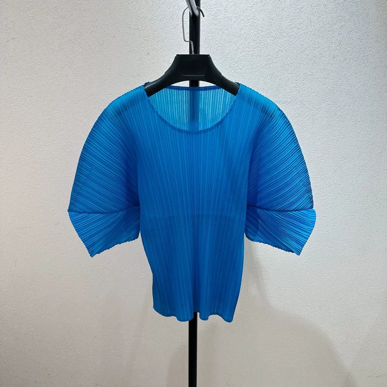 Issey Miyake Issey Miyake Pleated Blue Top - dmc Size US M / EU 48-50 / 2 - 1 Thumbnail