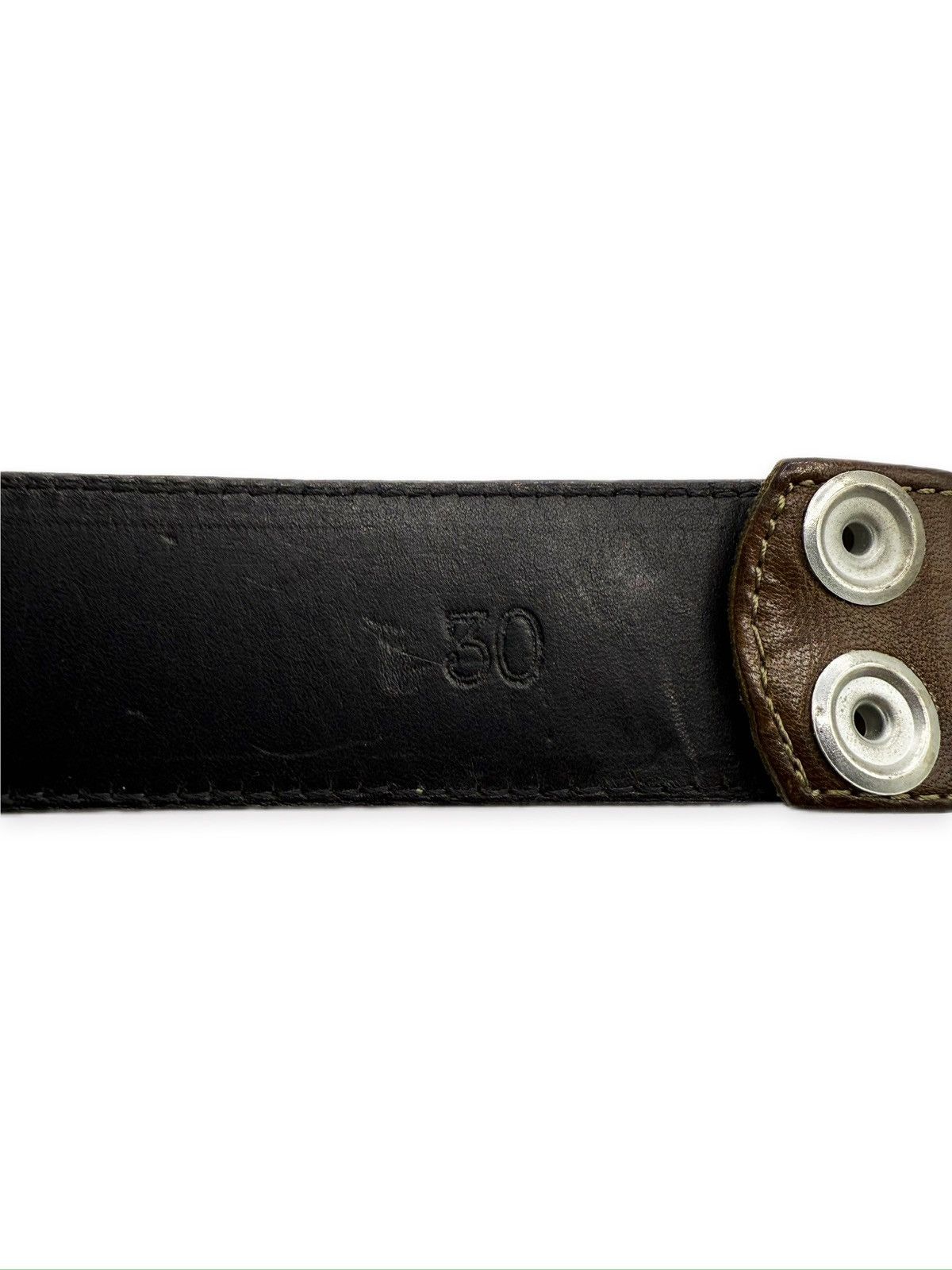 Chrome Hearts Chrome Hearts Green Camouflage .925 Silver Leather Belt Strap Size 32 - 5 Thumbnail