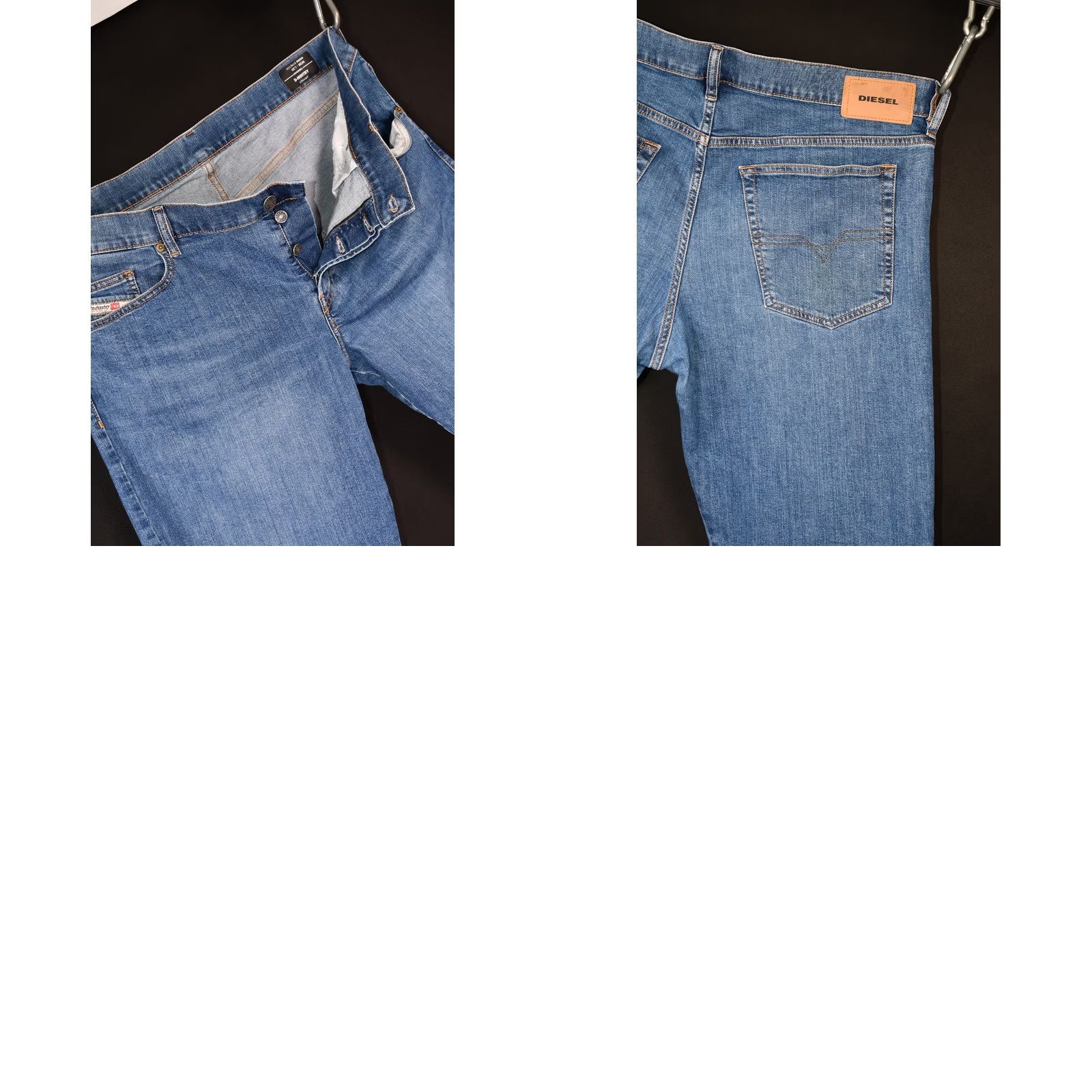 Diesel Diesel Jeans D-MIHTRY Straight 009DG Stretch Mens W38/L30 Blue Cotton Denim Regular 98% Cotton 2% Elastane Size US 38 / EU 54 - 8 Thumbnail
