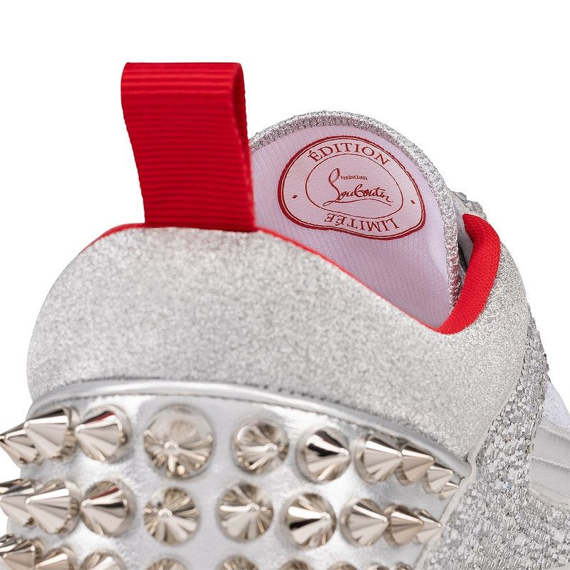 Christian Louboutin os11x0526 Astroloubi Strass Sneakers in Silver Size US 9 / EU 42 - 5 Thumbnail