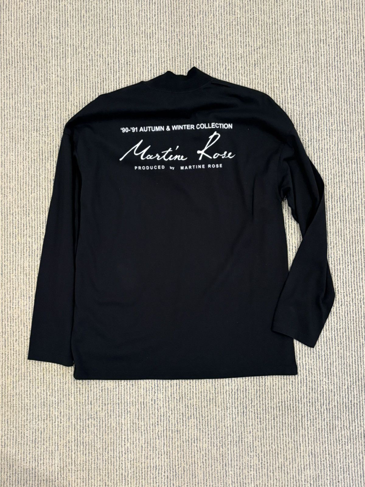 Martine Rose Black Logo Mockneck T-Shirt Size US XS / EU 42 / 0 - 4 Thumbnail