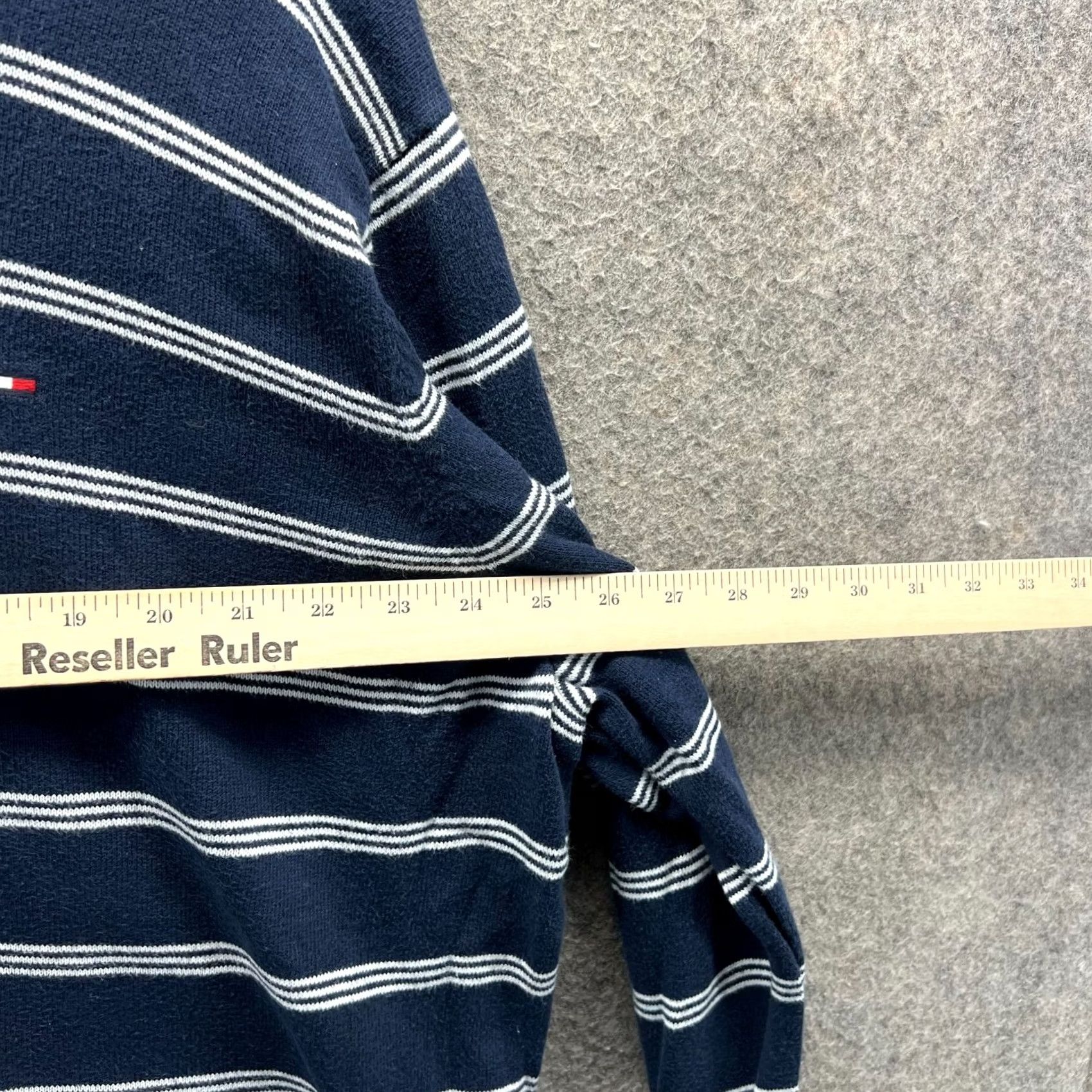 Tommy Hilfiger VINTAGE Tommy Hilfiger Sweatshirt Mens XXL Blue Striped Crewneck Pima Cotton Pullover Size US XXL / EU 58 / 5 - 3 Thumbnail