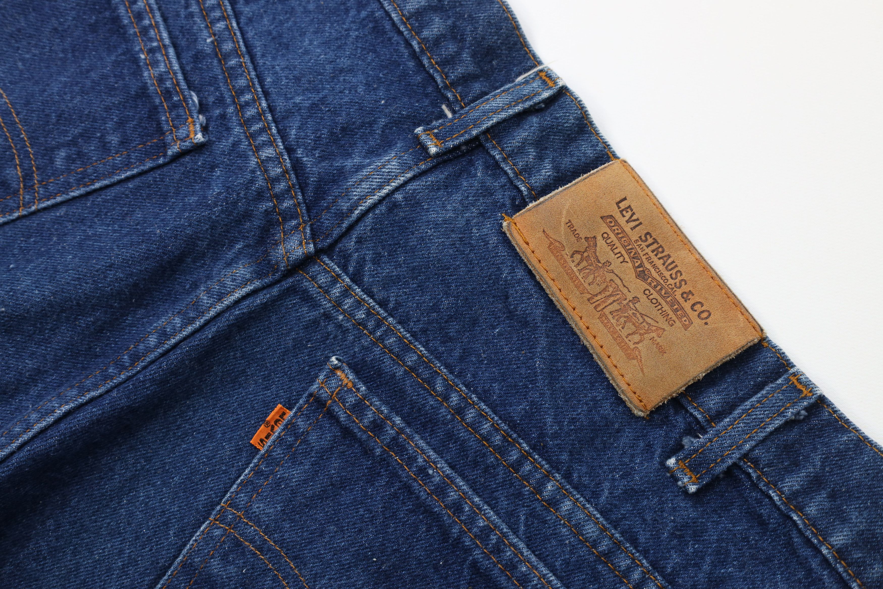 Levi's Vintage 80s Levis 509 Orange Tab Straight Leg Denim Jeans Size US 34 / EU 50 - 15 Thumbnail