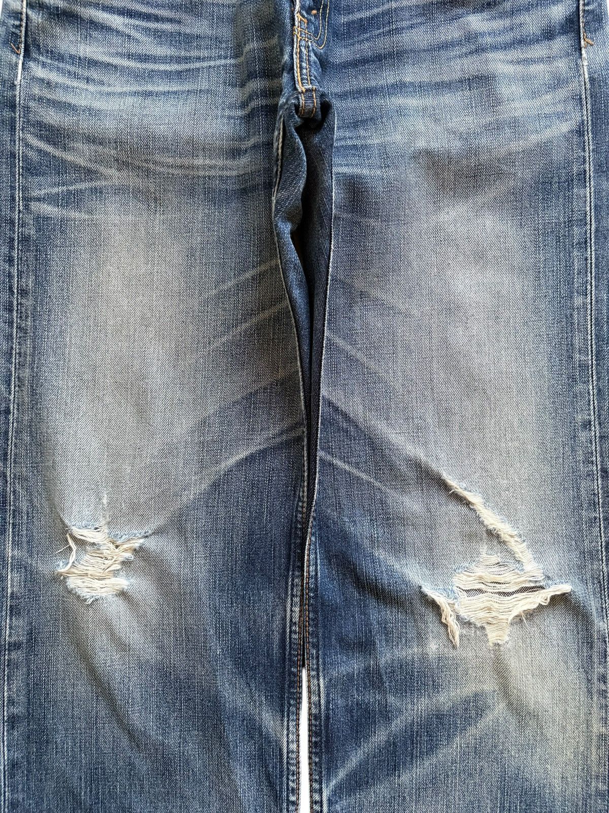 Levi's Vintage 90s Levis 703 Faded Ripped Loose Baggy Jeans Size US 30 / EU 46 - 5 Thumbnail