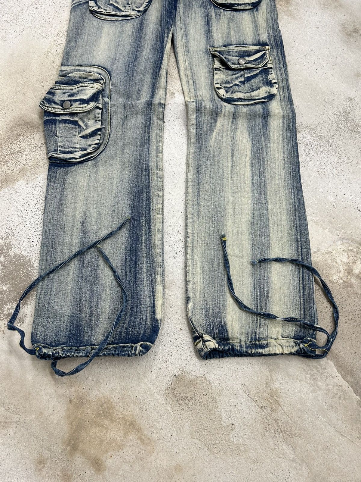 Hysteric Glamour Axara Mud Washed Jeans Multipocket Cargo Unisex Size 30" / US 8 / IT 44 - 3 Thumbnail
