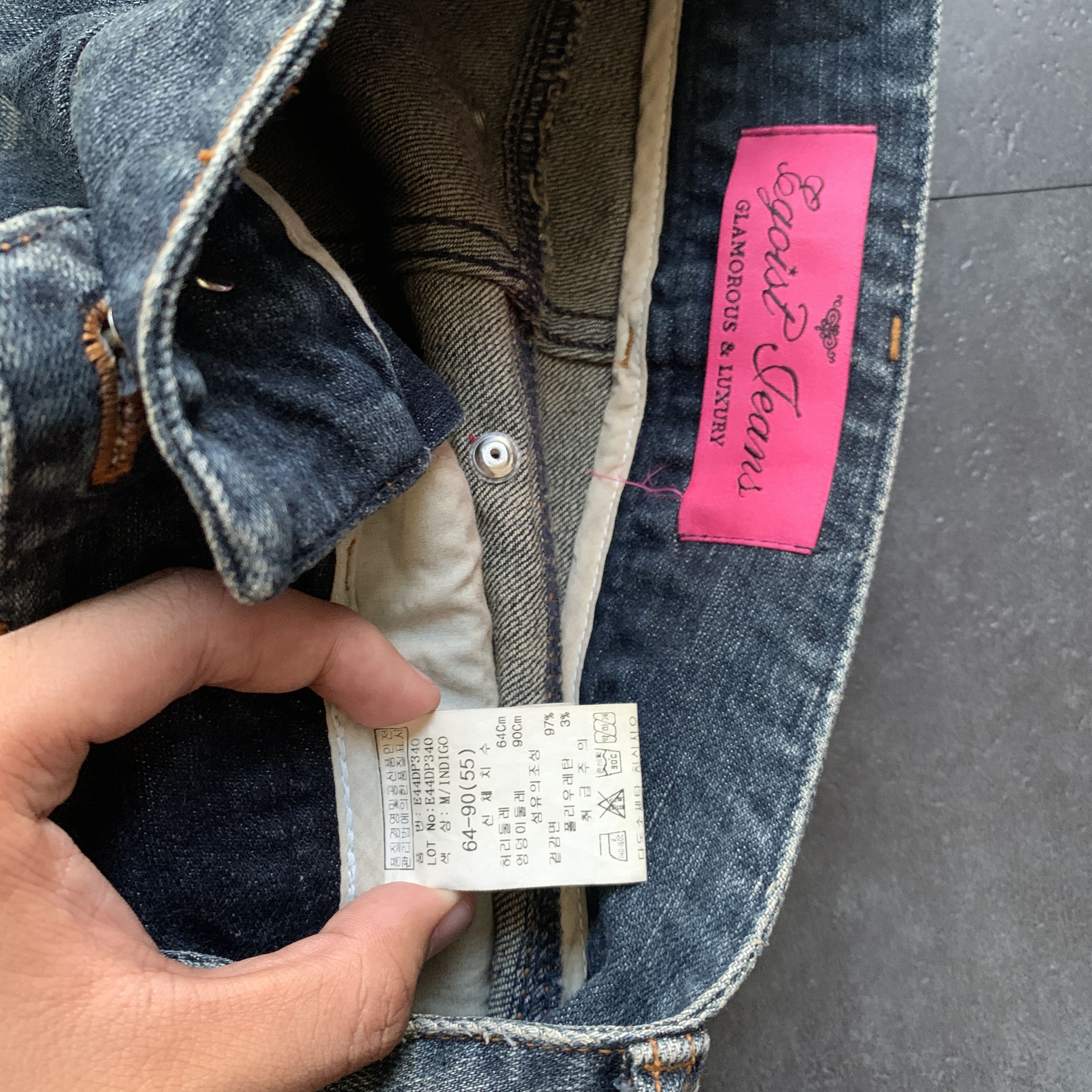 Vintage Vintage 2000s Egoist Denim Flared Pants Bootcut Y2k Grunge Size 28" / US 6 / IT 42 - 3 Thumbnail