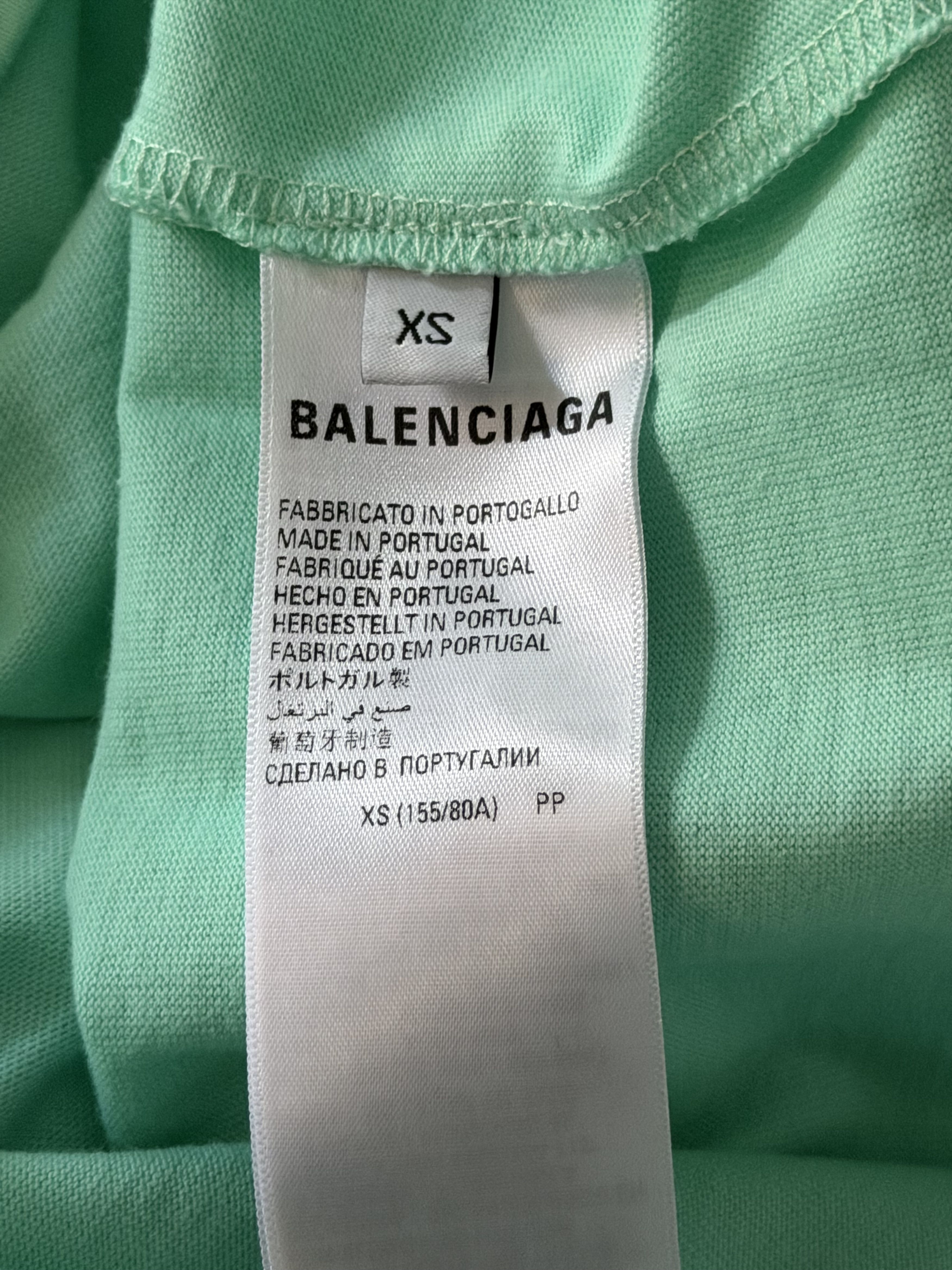Balenciaga Balenciaga Political Campaign Oversized Tee (Teal) Size US XS / EU 42 / 0 - 5 Thumbnail