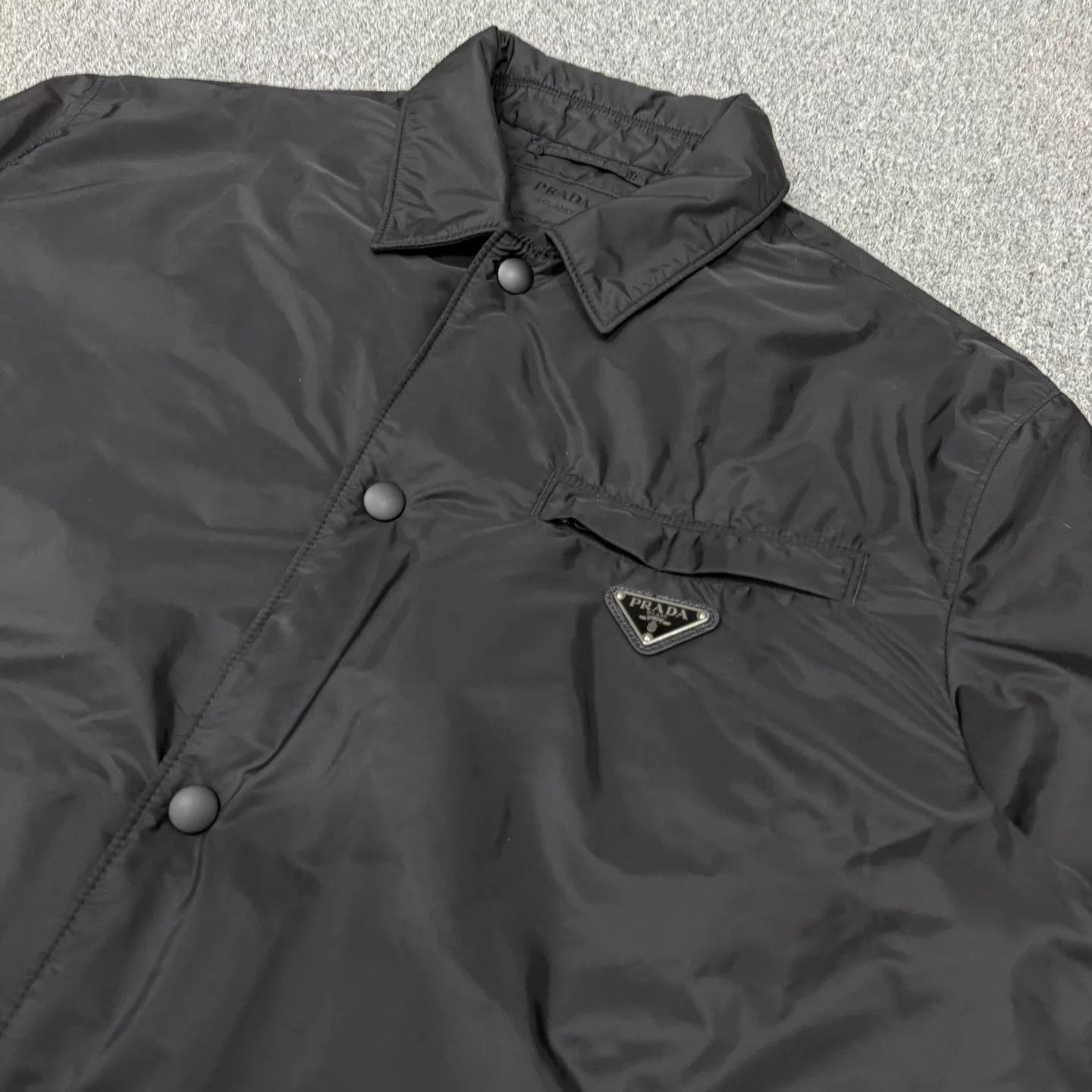Prada Prada Triangle Logo Recycled Nylon Black Jacket Size 50 New Size US M / EU 48-50 / 2 - 3 Thumbnail