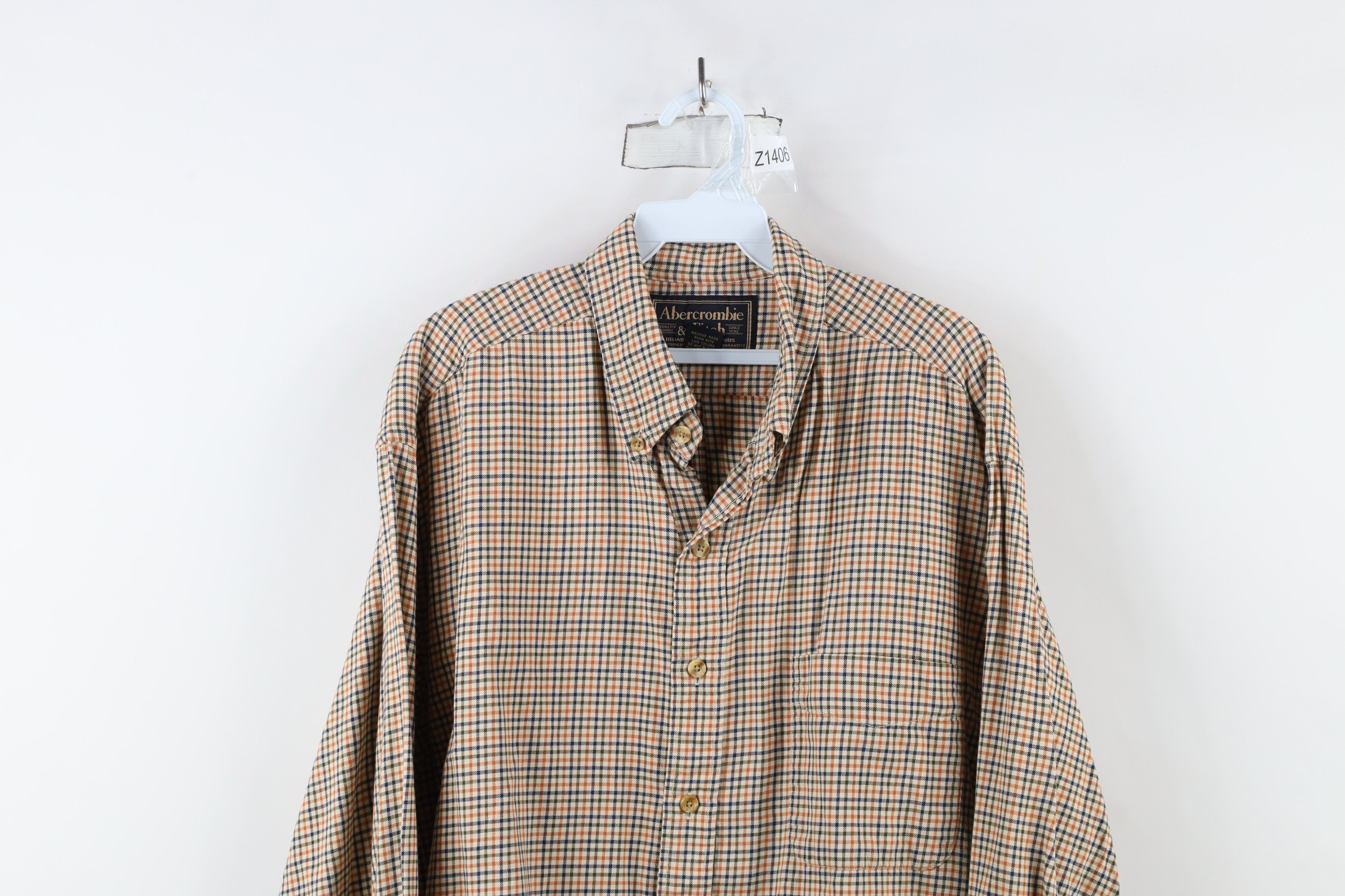 Abercrombie & Fitch × Vintage Vintage 90s Abercrombie & Fitch Collared Button Down Shirt Size US L / EU 52-54 / 3 - 2 Thumbnail