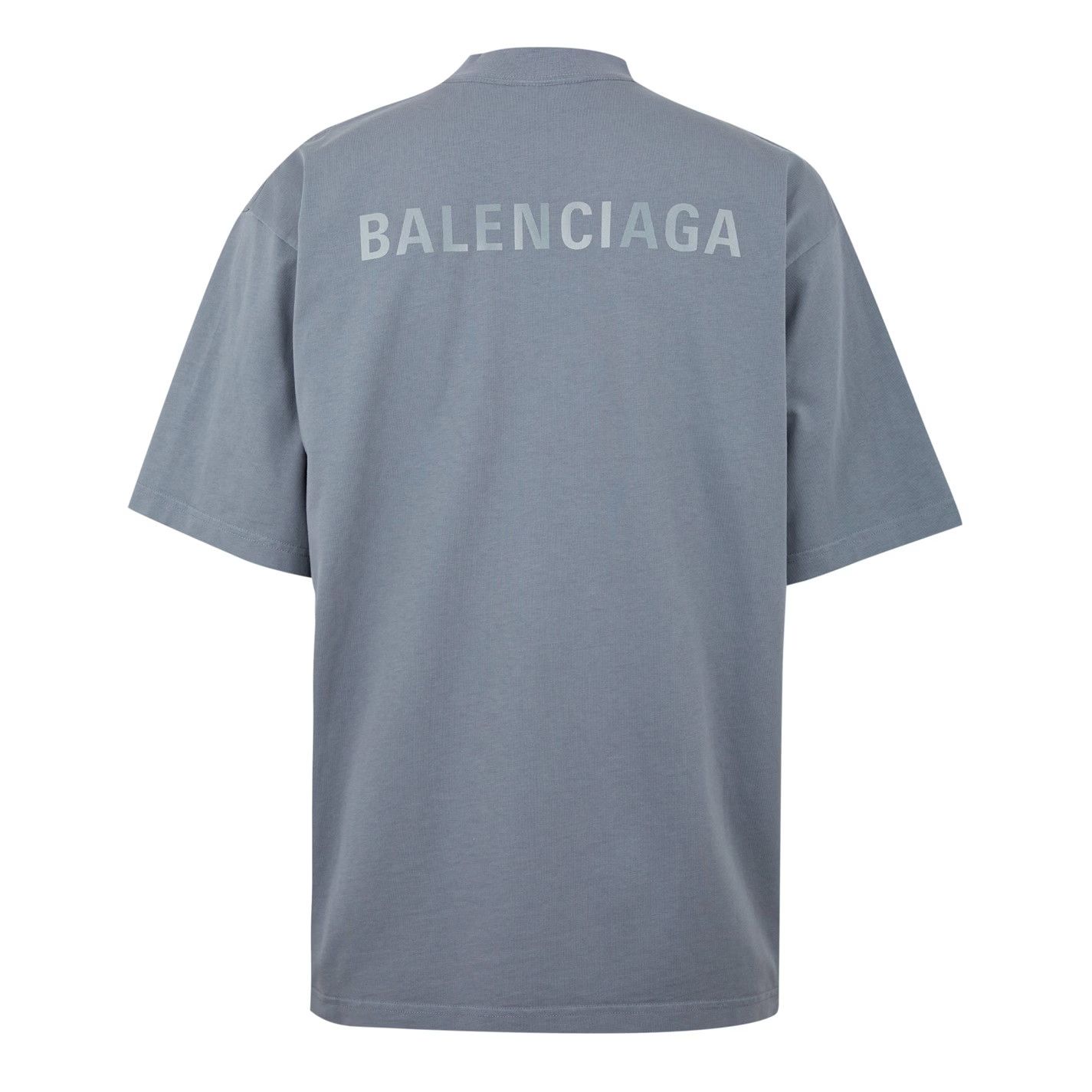 Balenciaga o1g2r1mq0226 Back Reflective T-Shirt In Grey Size US M / EU 48-50 / 2 - 5 Thumbnail