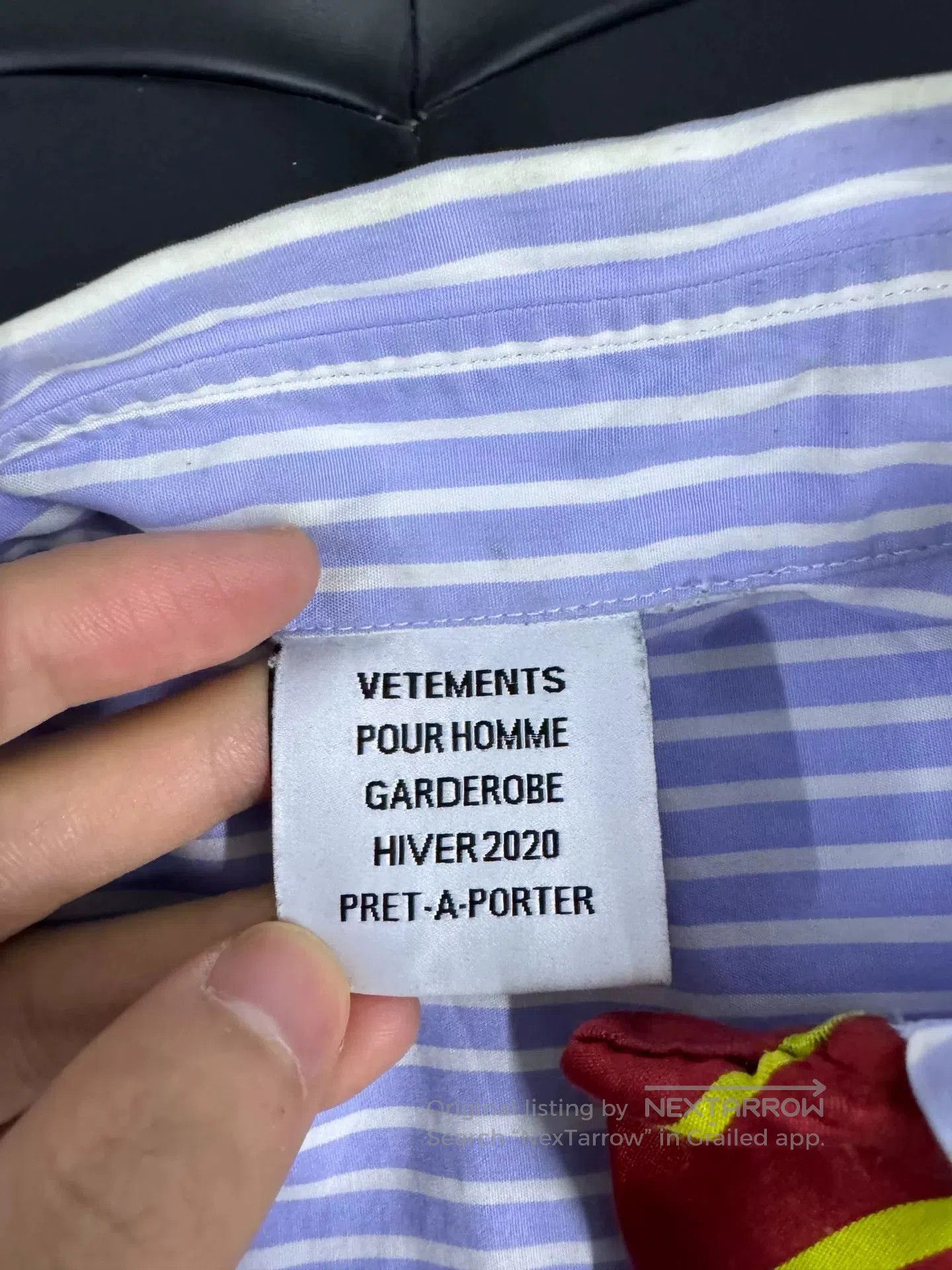 Vetements Vetements Striped Shirt with Tie Detail. Size US XS / EU 42 / 0 - 5 Thumbnail