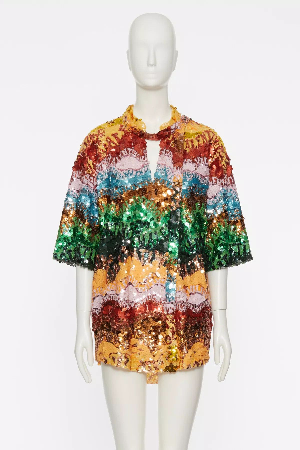 Valentino o1s1wg110925 Mini Dress in Multicolor Size M / US 6-8 / IT 42-44 - 1 Thumbnail