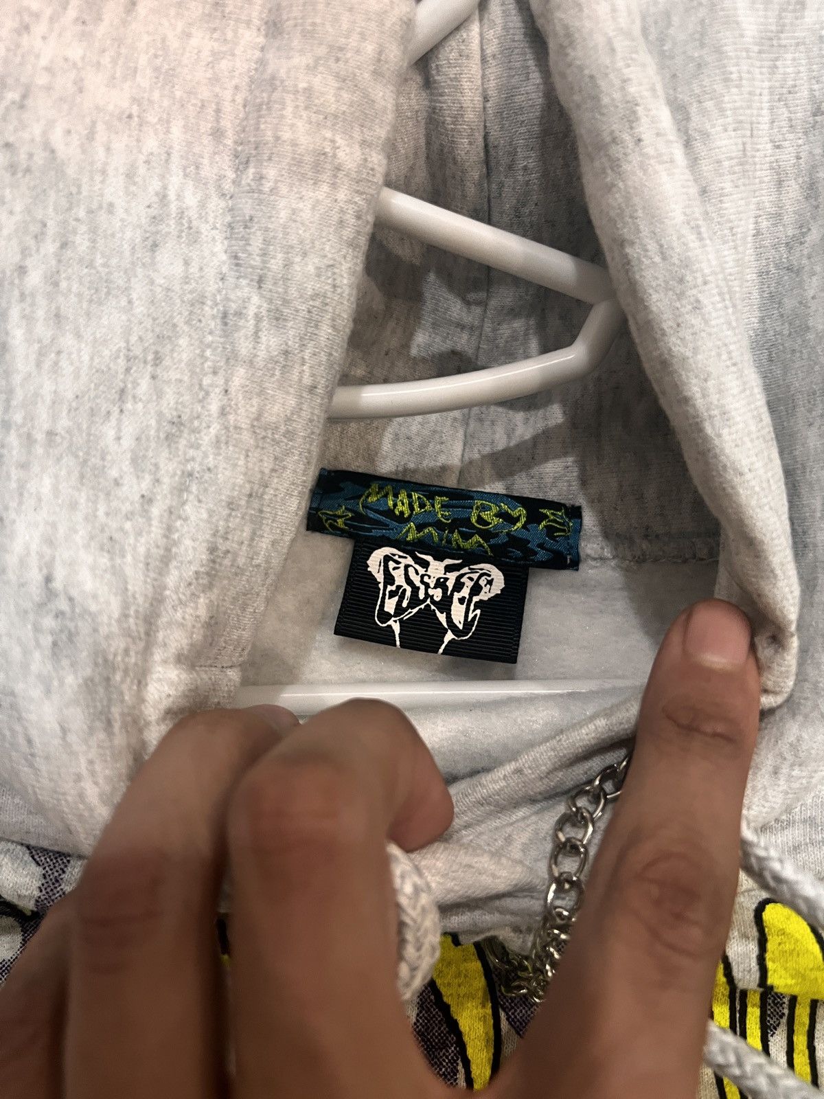 Chaos mode grey hoodie