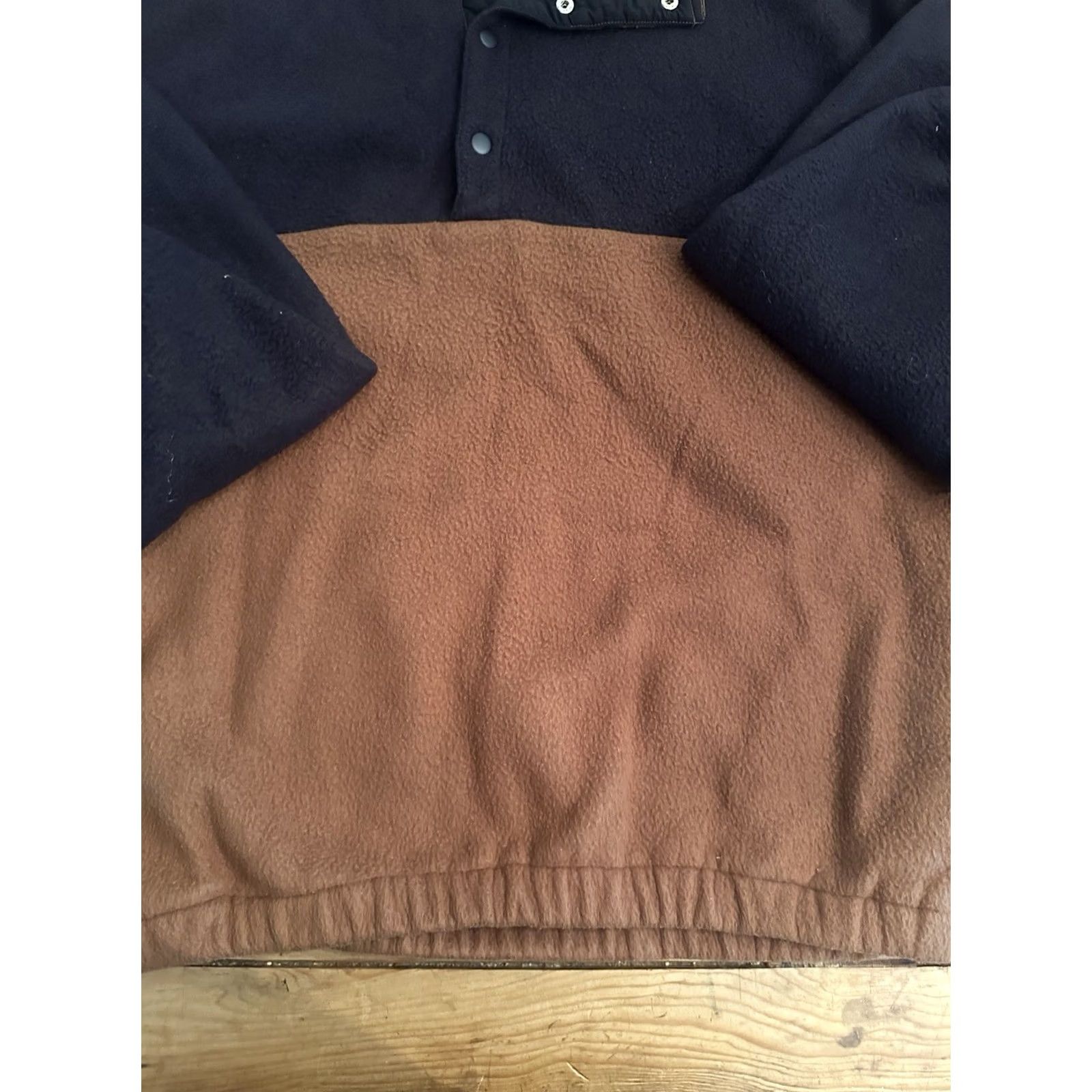 Vintage VINTAGE M.E. Sport Pullover Sweatshirt Men XL Brown Purple Check 1/4 Zip Fleece Hiking Size US XL / EU 56 / 4 - 4 Thumbnail