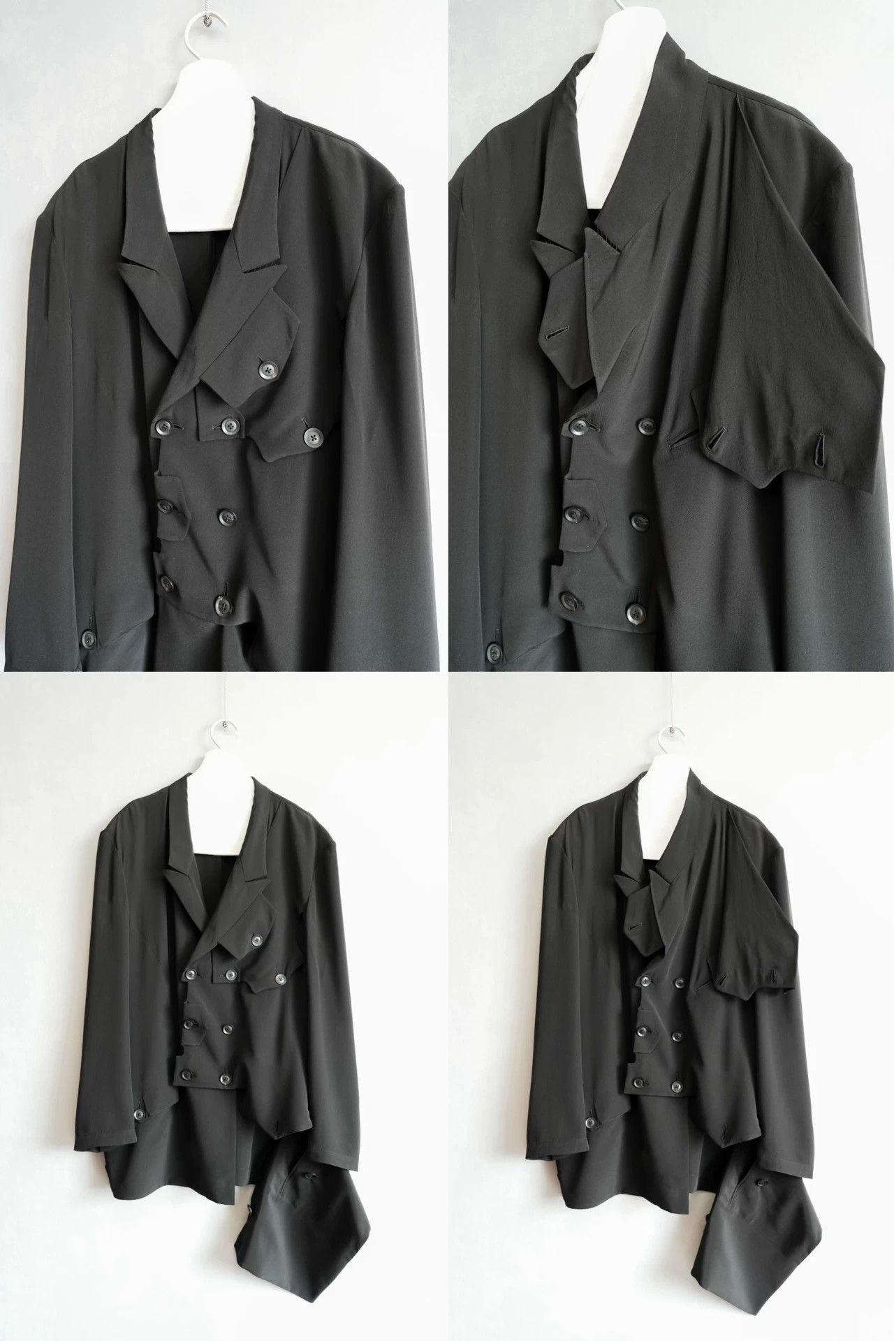 Yohji Yamamoto Yohji Yamamoto 20SS Deconstructed Silk Show Jacket Size 4 Size US XL / EU 56 / 4 - 2 Thumbnail