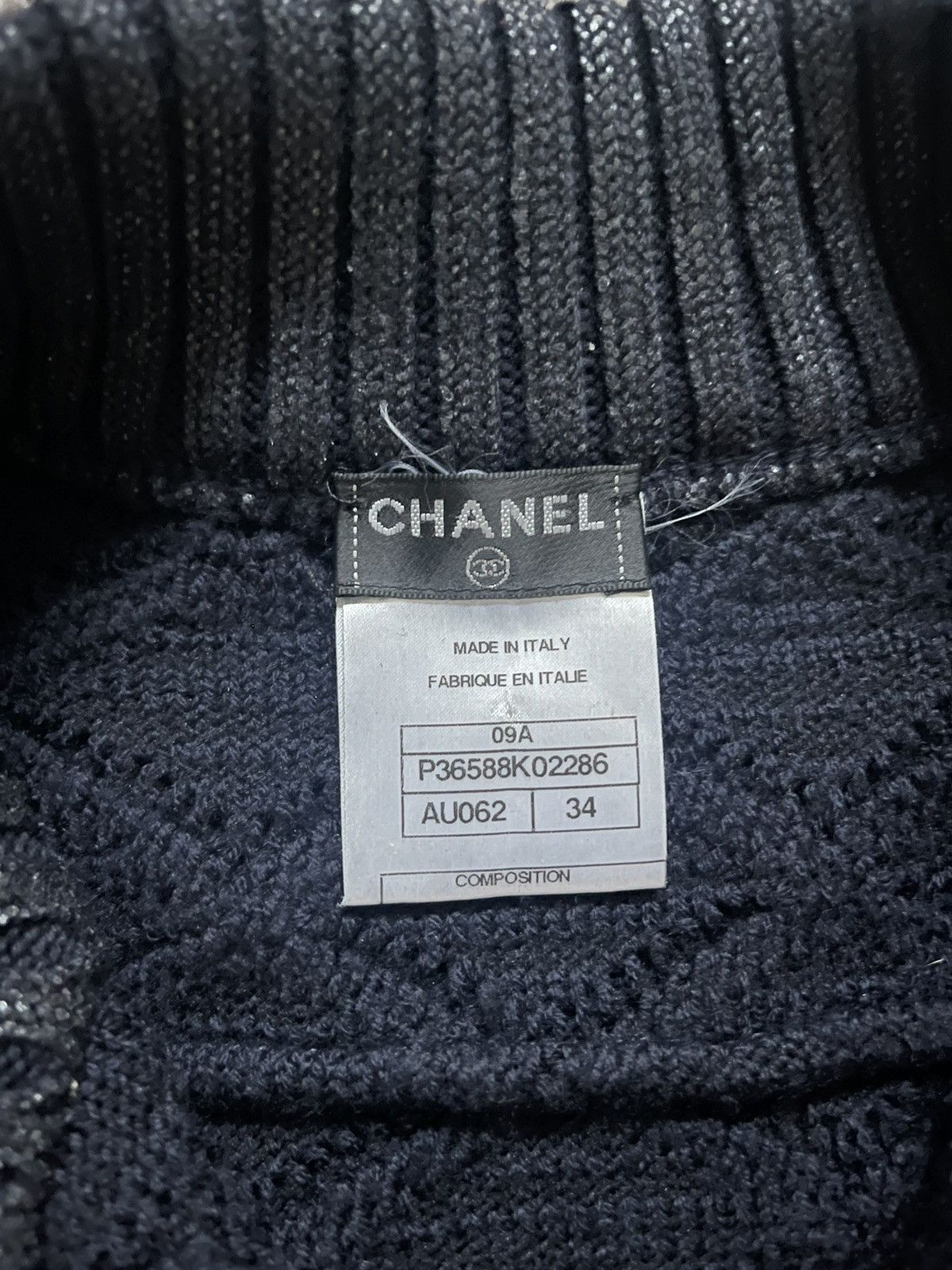 Chanel Chanel 09A Quilted Mock Neck Knit Jacket Size XXS / US 00 / IT 34 - 4 Thumbnail