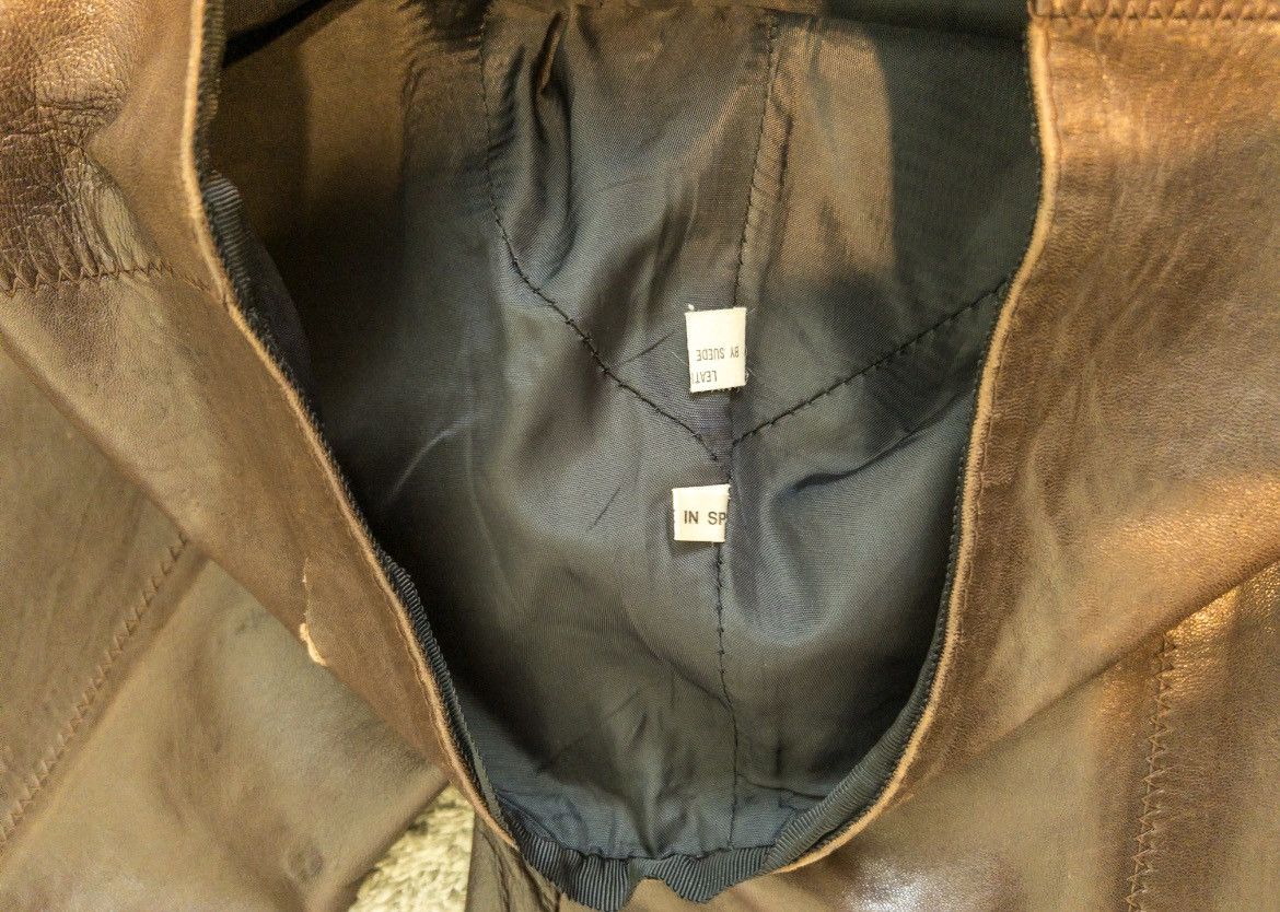 If Six Was Nine × Le Grande Bleu (L.G.B.) × Tornado Mart Made In Spain Vintage IfsixWasNine Leather Pants Size US 29 - 3 Thumbnail