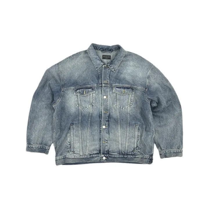 Balenciaga Balenciaga SS23 Wash Effect Denim Jacket 0079-2507 Size US M / EU 48-50 / 2 - 2 Thumbnail