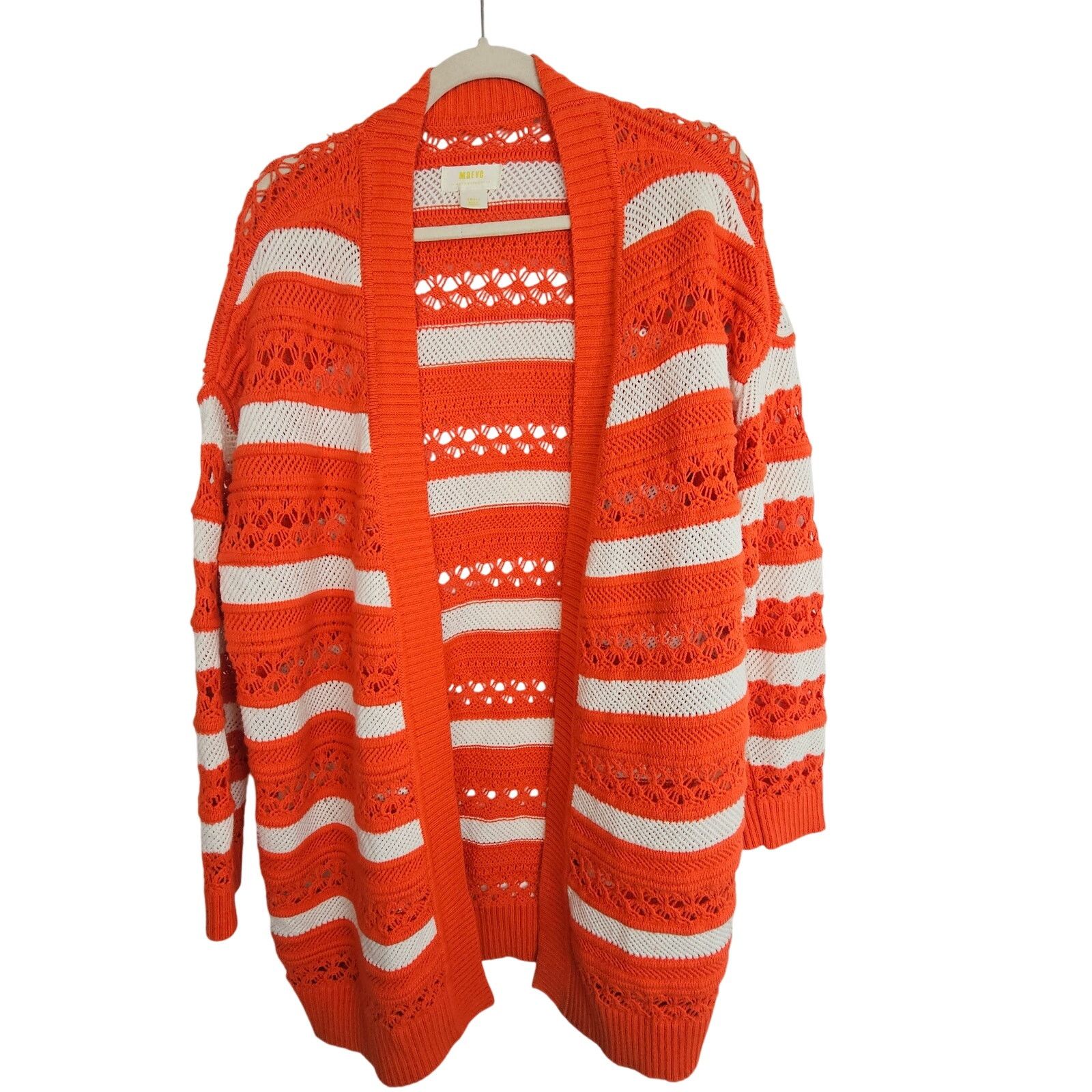 Anthropologie Maeve Anthropologie Women Wool Striped Knit Cardigan Sweater Size S / US 4 / IT 40 - 2 Thumbnail