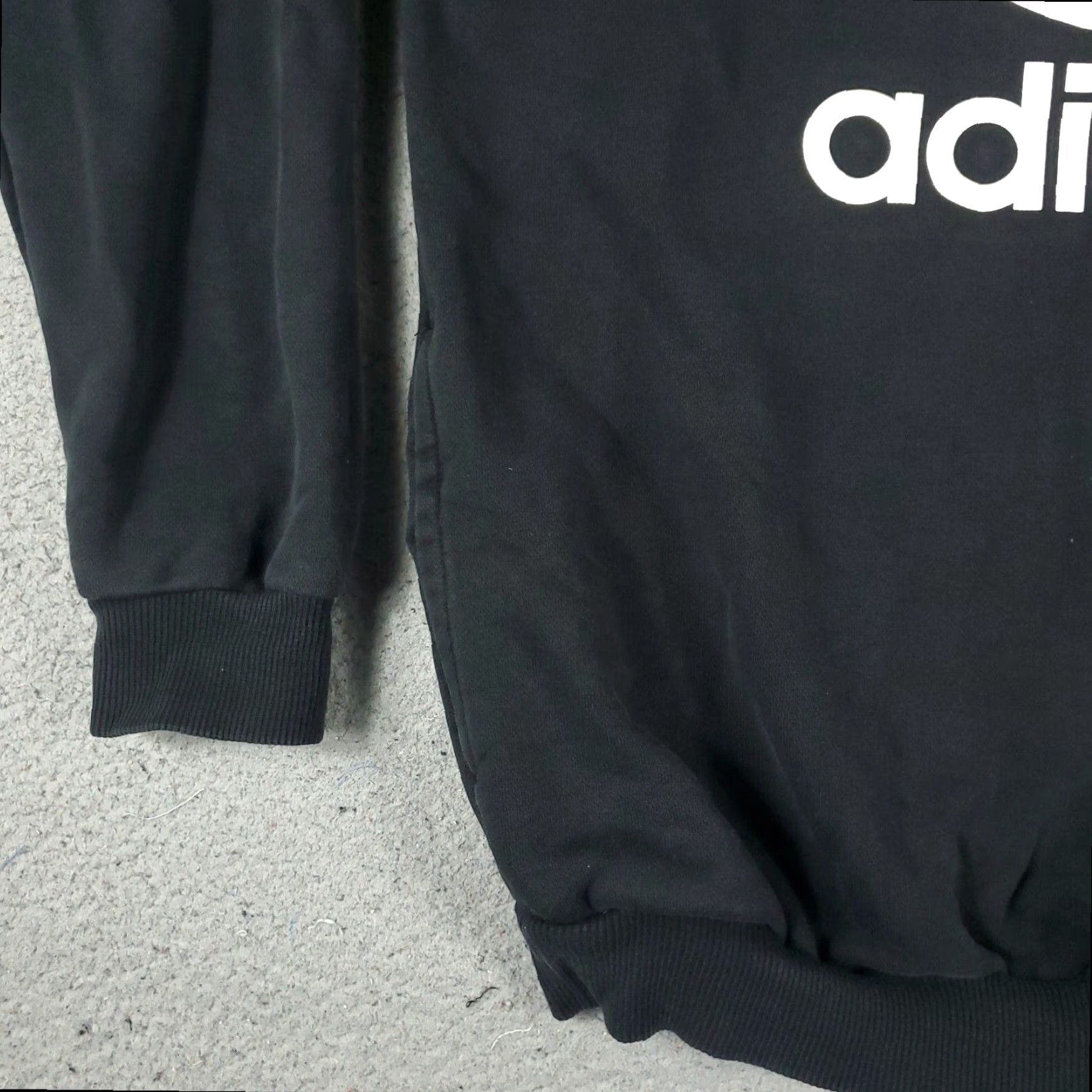 Adidas Adidas Pullover Sweater Womens Black Small Crew Neck Cotton Blend Size S / US 4 / IT 40 - 4 Thumbnail