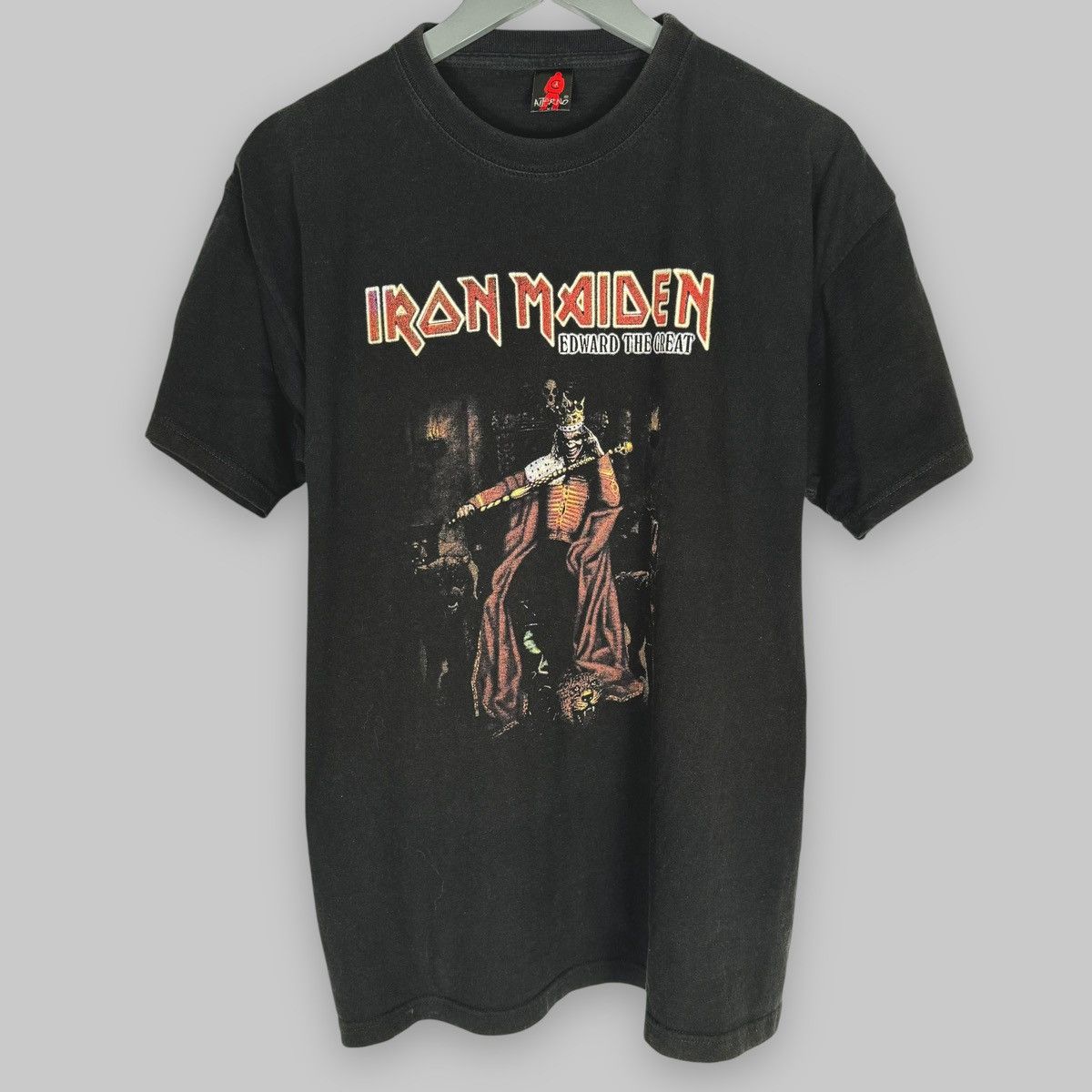 Band Tees Vintage 2002 Iron Maiden Edward The Great Album Euro T Shirt Size US XL / EU 56 / 4 - 1 Thumbnail