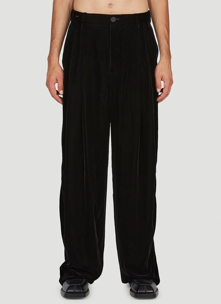 Saint Laurent Paris bcso1str0924 Wide Leg Pants in Black Size US 34 / EU 50 - 1 Thumbnail