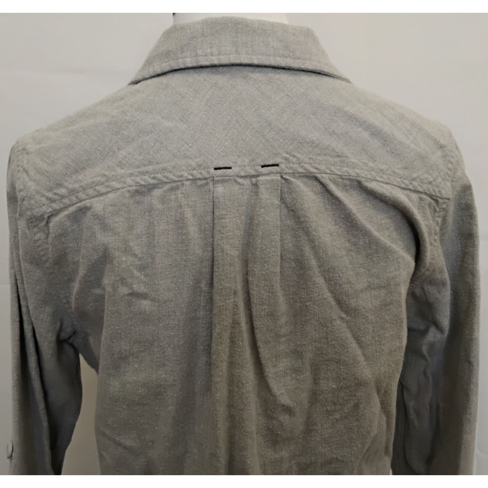 Stio Stio Button Up Shirt Women's M Gray Heathered Casual Size M / US 6-8 / IT 42-44 - 6 Thumbnail