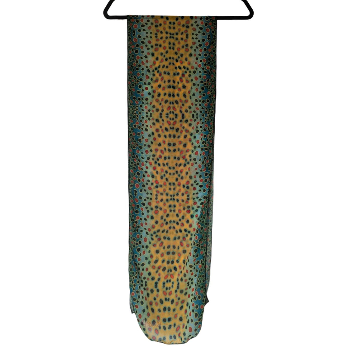Other AD Maddox Fin-Flank Silk Brown Trout Scarf Size ONE SIZE - 4 Thumbnail