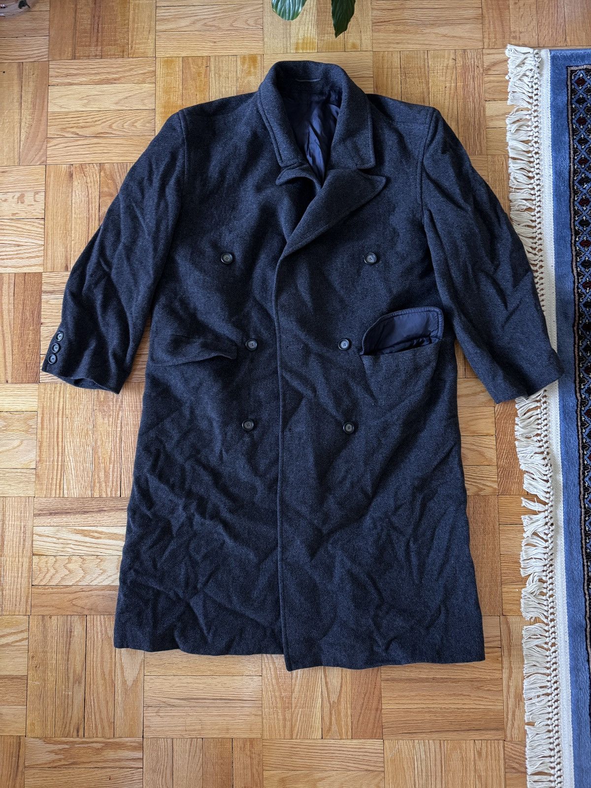 Other Grey double Breasted Car Coat size L Size US L / EU 52-54 / 3 - 1 Thumbnail