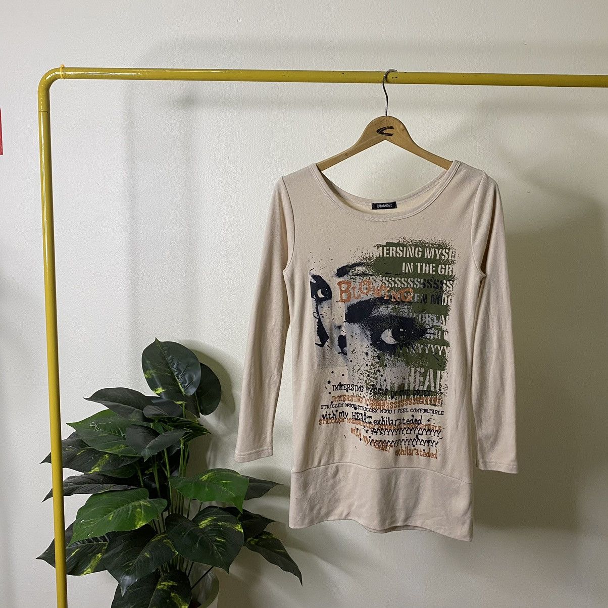 If Six Was Nine × Japanese Brand × Seditionaries Pink Cat Seditionaries Poem Cyber Gothic Punk LS Tee Size XS / US 0-2 / IT 36-38 - 1 Thumbnail