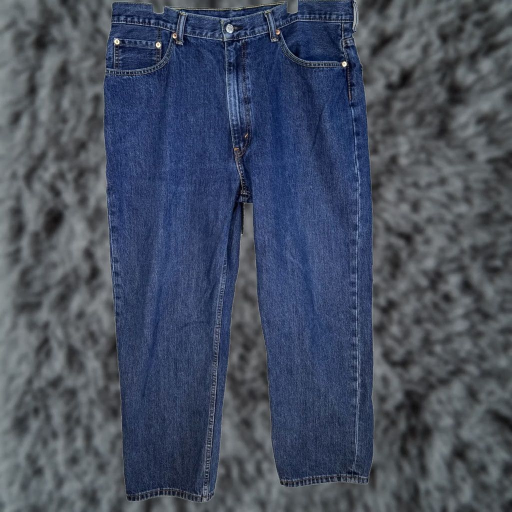 Levi's Levi's Jeans 550 Men Regular 40 X 30 Blue Denim Relaxed High-Rise Straight Leg 5-Pocket Denim Jeans Mens Size US 40 / EU 56 - 1 Thumbnail