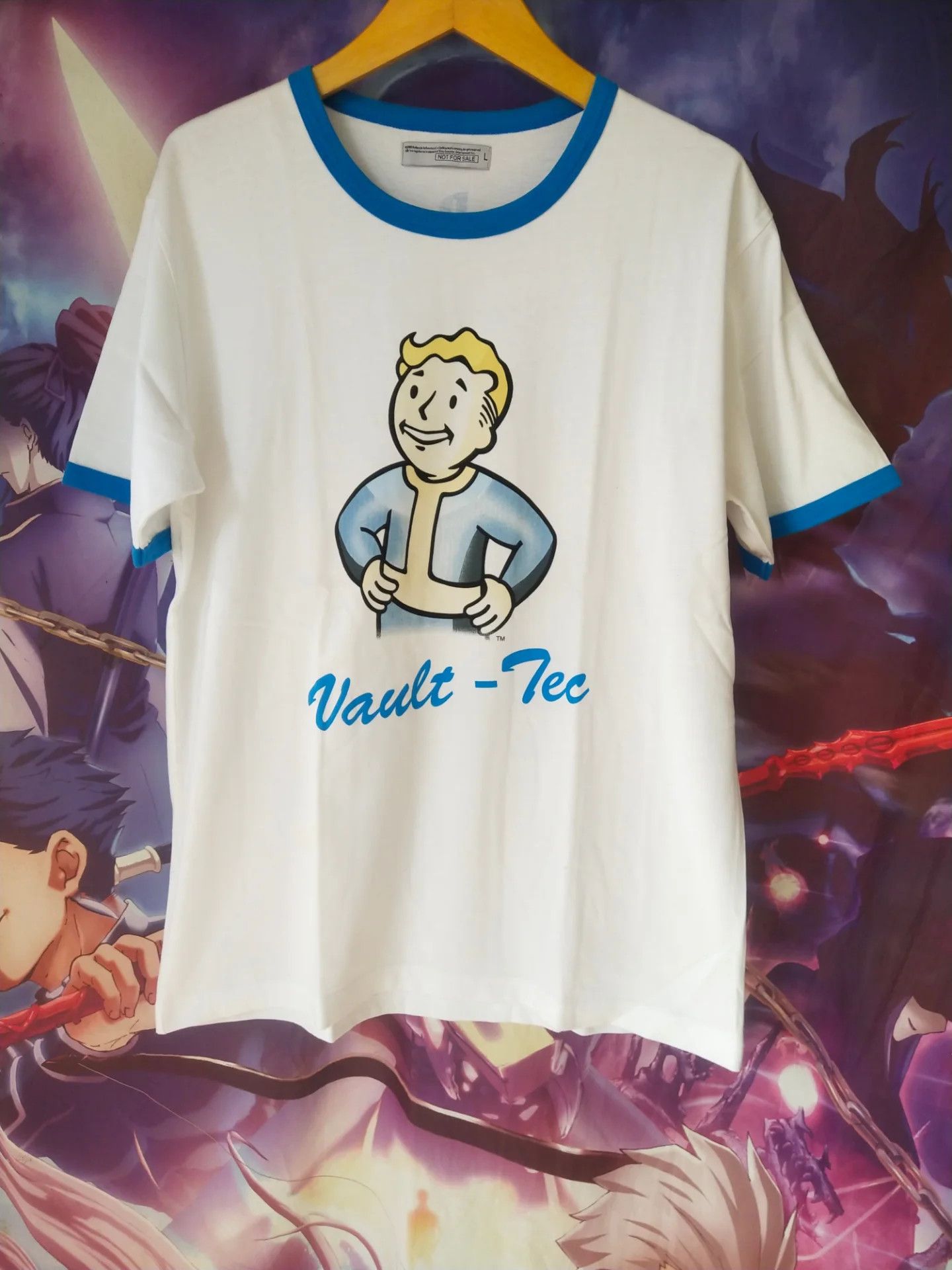 Vintage 2000s Fallout 3 Vault Guy Promo Rare Game Ringer Tee Size US L / EU 52-54 / 3 - 1 Thumbnail