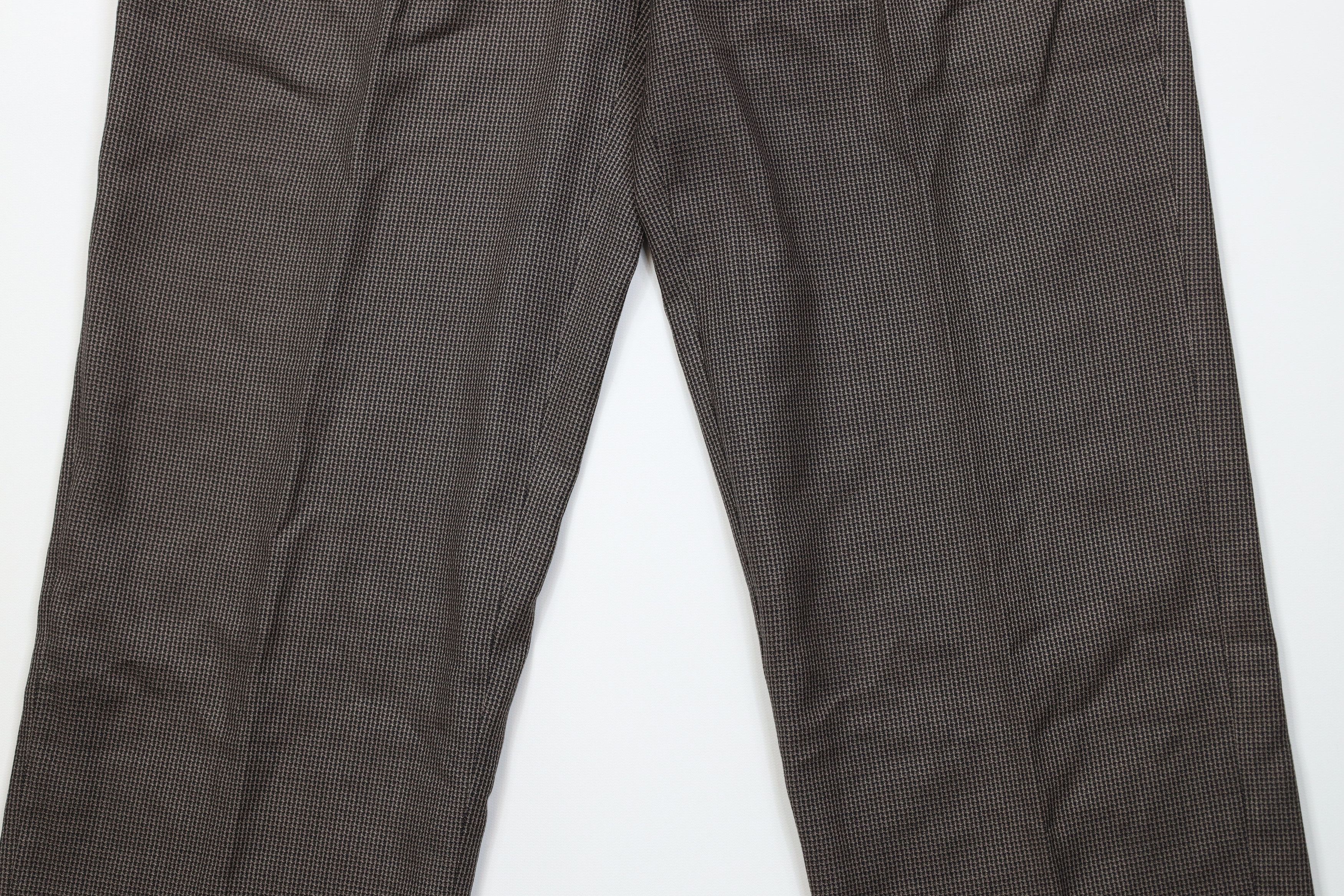 Vintage Vintage 90s Streetwear Knit Wide Leg Chino Pants Houndstooth Size US 32 / EU 48 - 3 Thumbnail