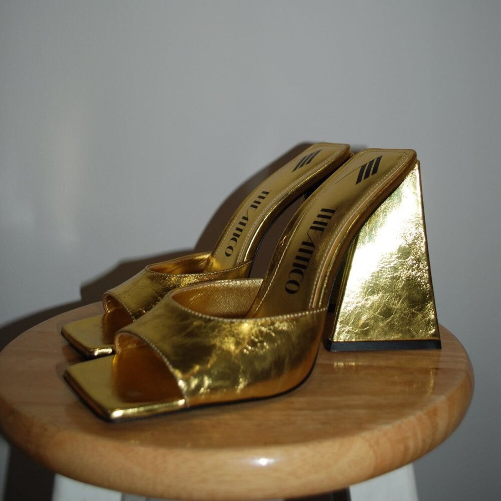 The Attico The Attico Devon Mule Heel 115mm Gold Size US 10 / IT 40 - 5 Thumbnail
