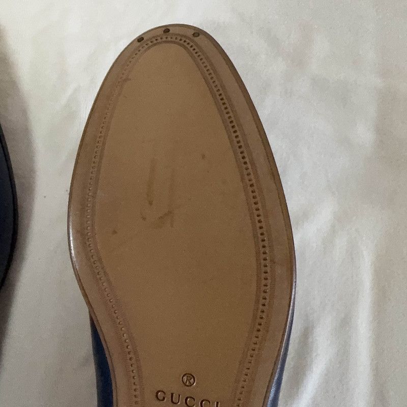 Gucci Gucci Leather Loafers with Horsebit and Web Strap - Size US 9.5 / EU 42-43 - 8 Thumbnail