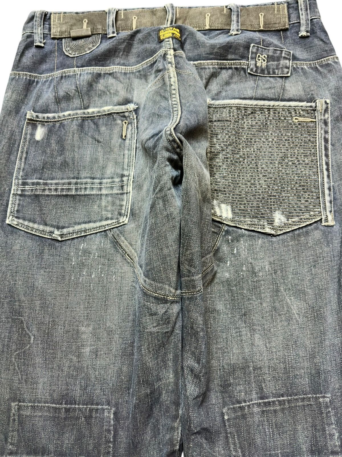 G-Star Vintage G-Star Raw 3301 Double Knee Tactical Jeans Size US 34 / EU 50 - 5 Thumbnail