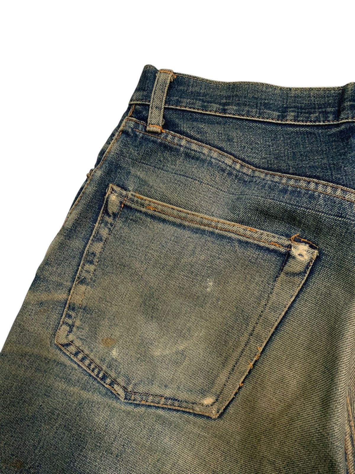 Sugar Cane VINTAGE SUGAR CANE SELVEDGE FADED & RUSTY DISTRESSED DENIM Size US 30 / EU 46 - 14 Thumbnail