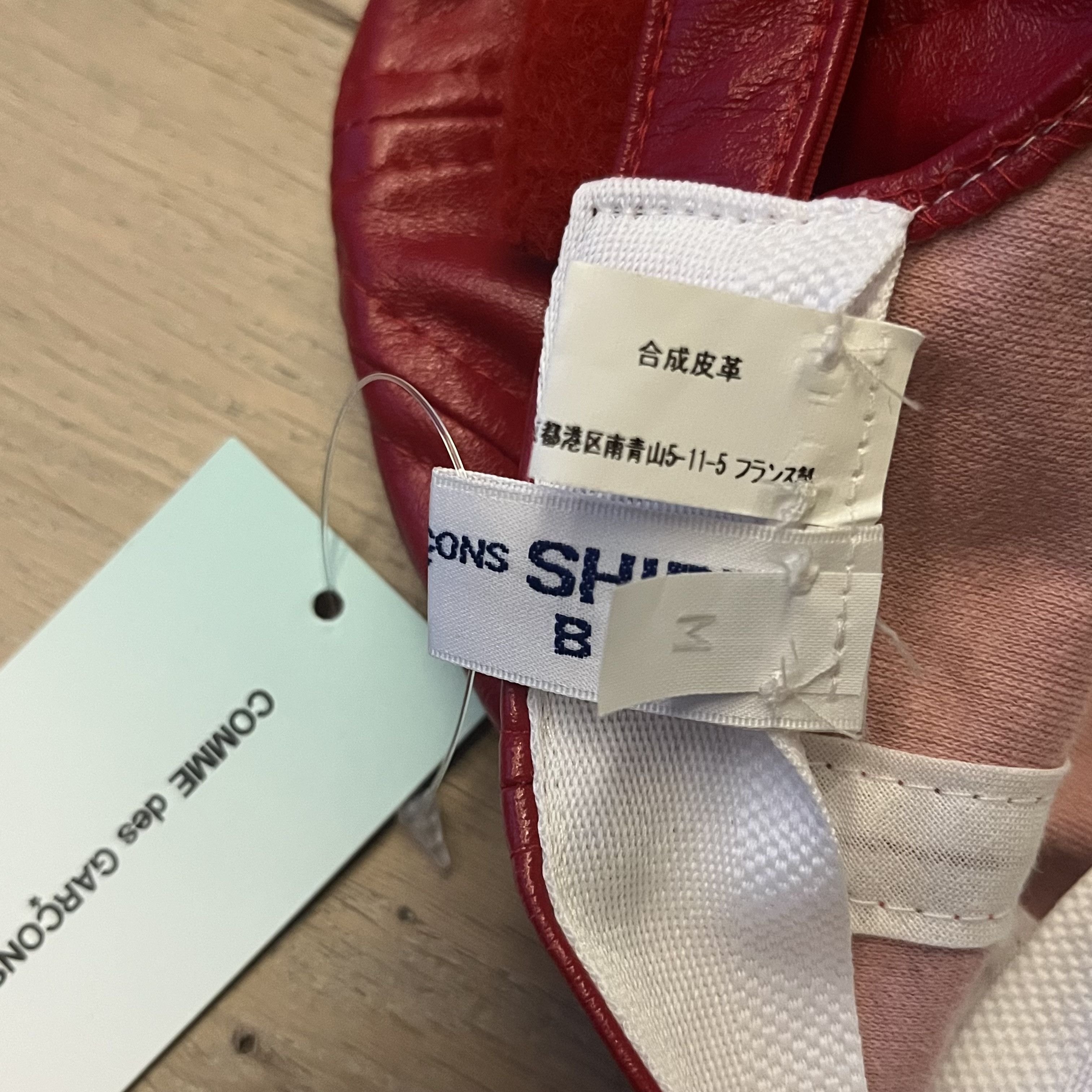 Comme des Garcons × Comme des Garcons SHIRT Faux Leather Cap Size ONE SIZE - 5 Thumbnail